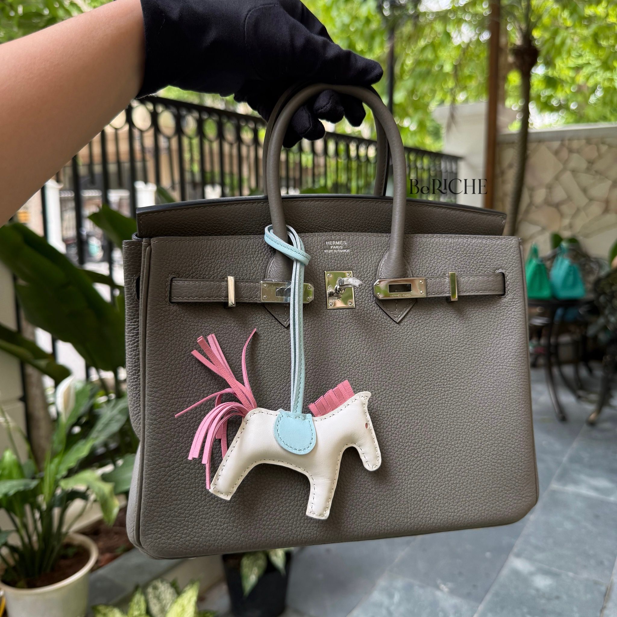 Birkin B25 Togo Gris Meyer PHW