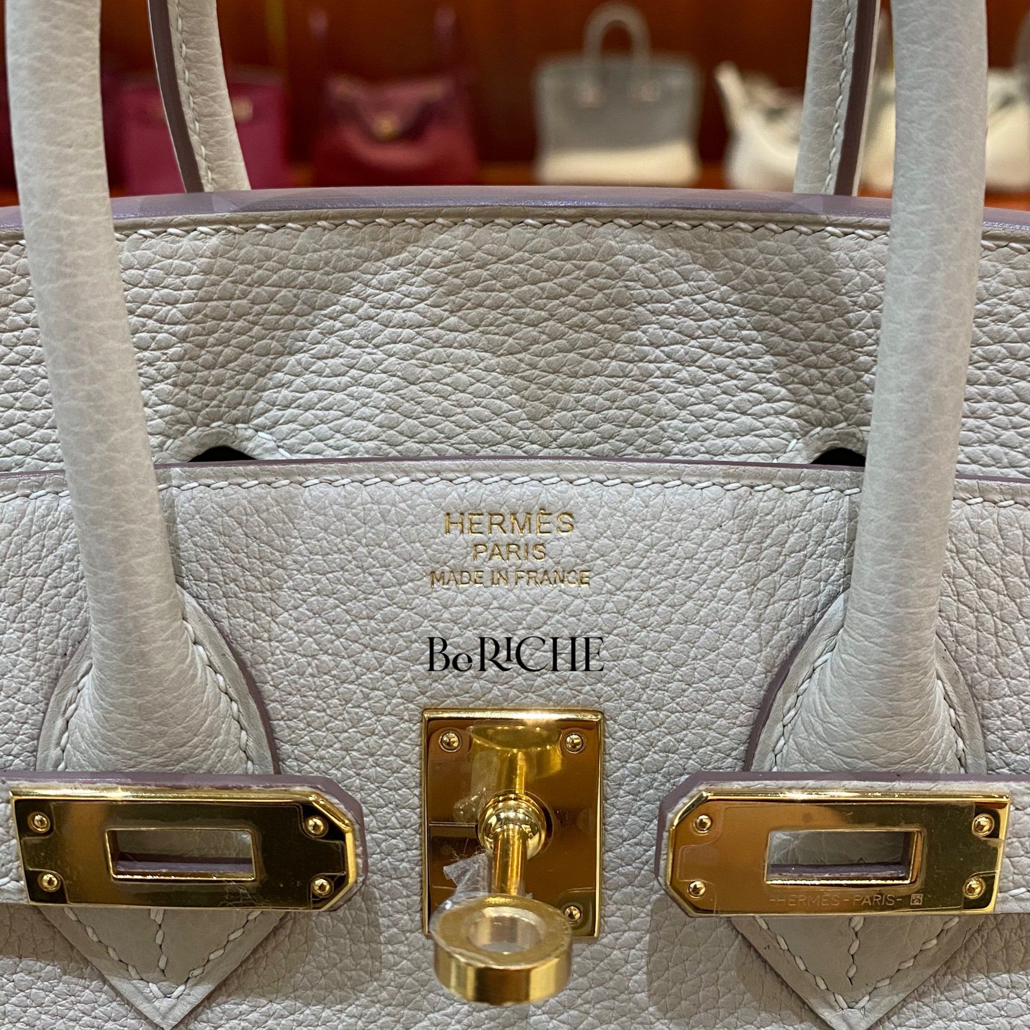 Birkin B25 Togo Craie GHW
