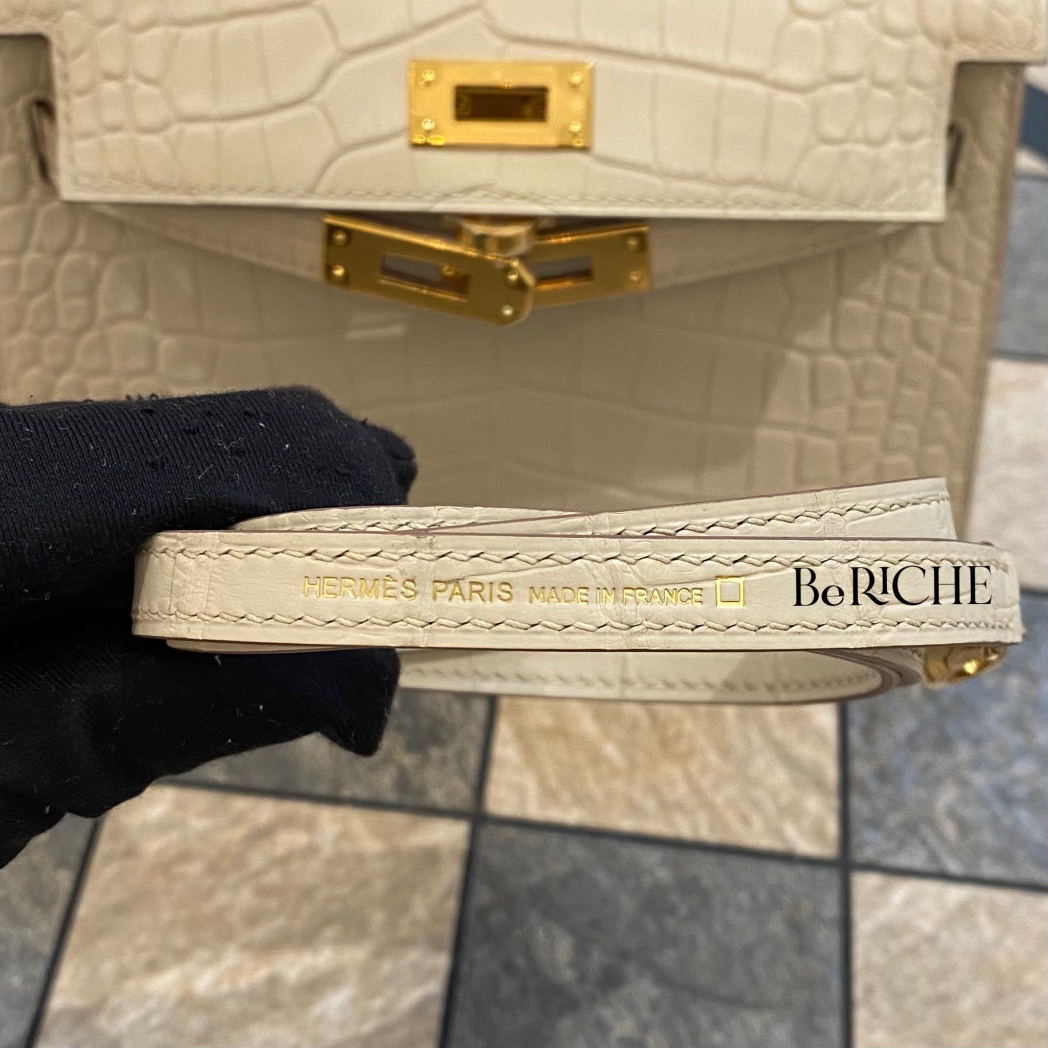 Kelly Mini K20 Crocodile Alligator Beton Ghw