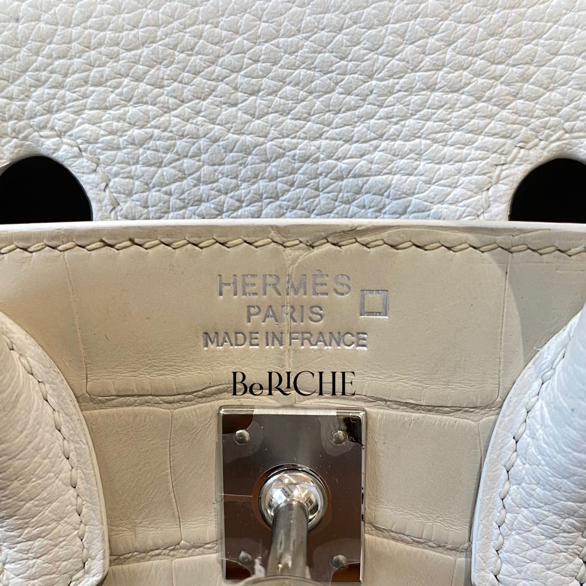 Hermes Neige Snow Faubourg Birkin B20