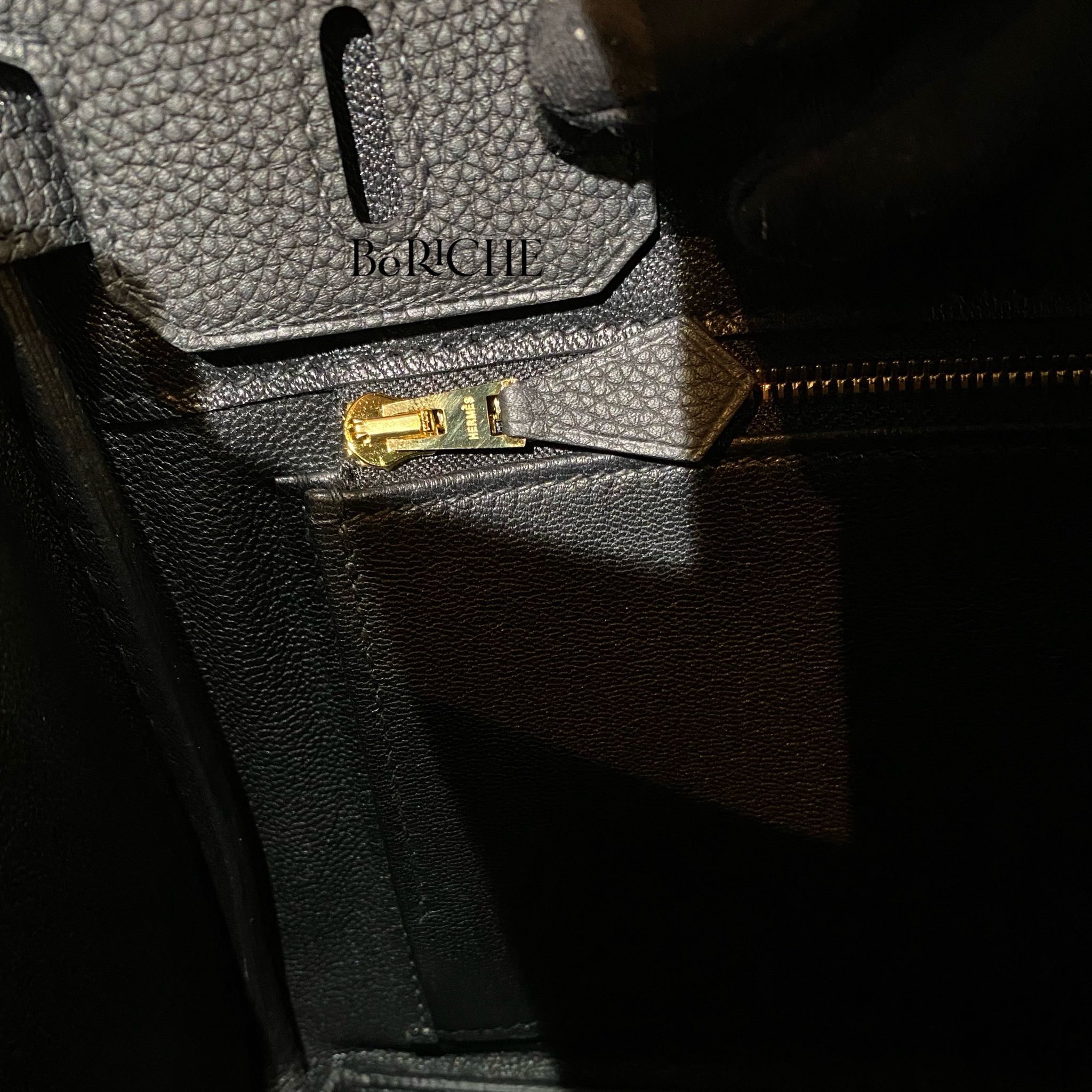 Birkin B25 Togo Noir Black RGHW