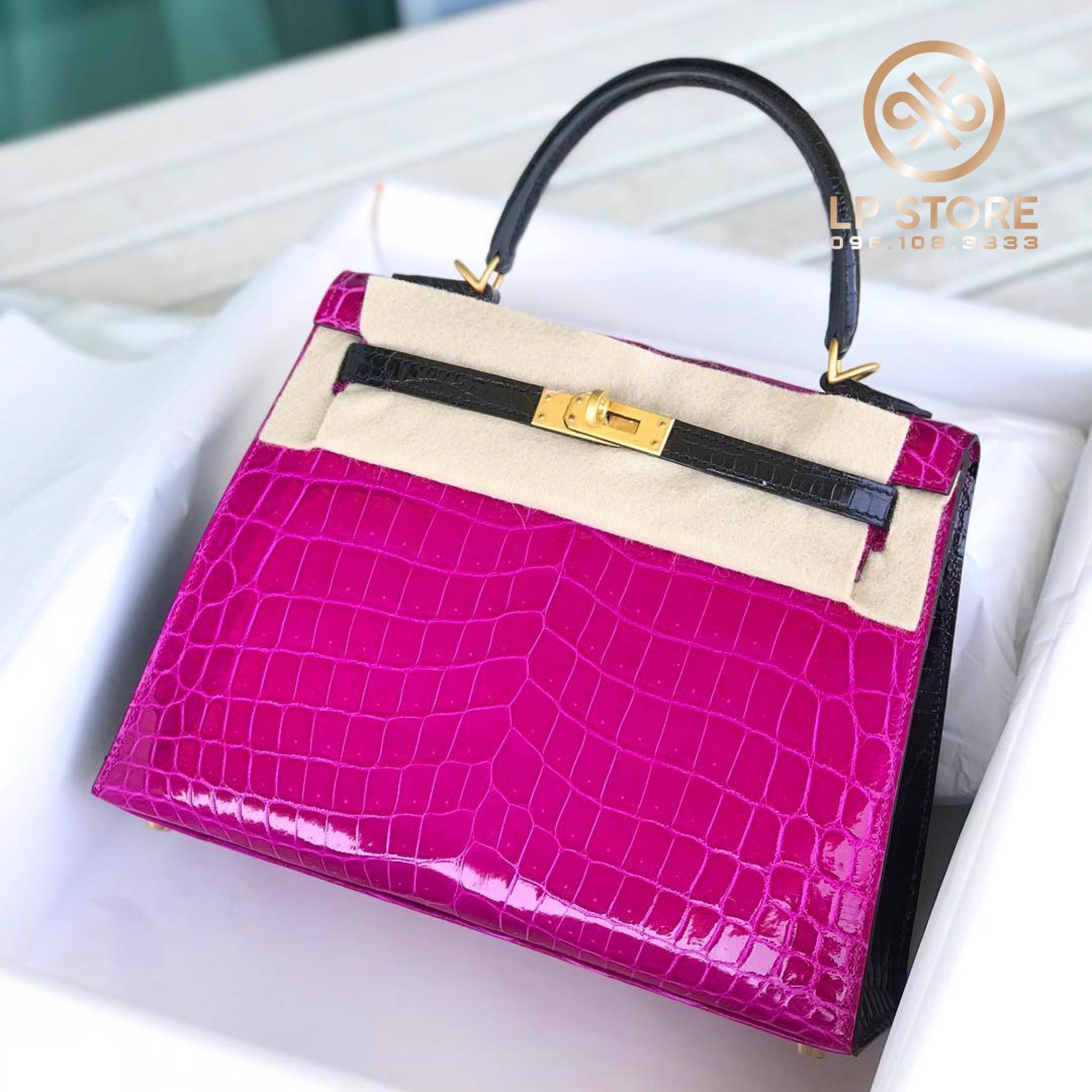 Kelly K25 Crocodile Bicolor GHW