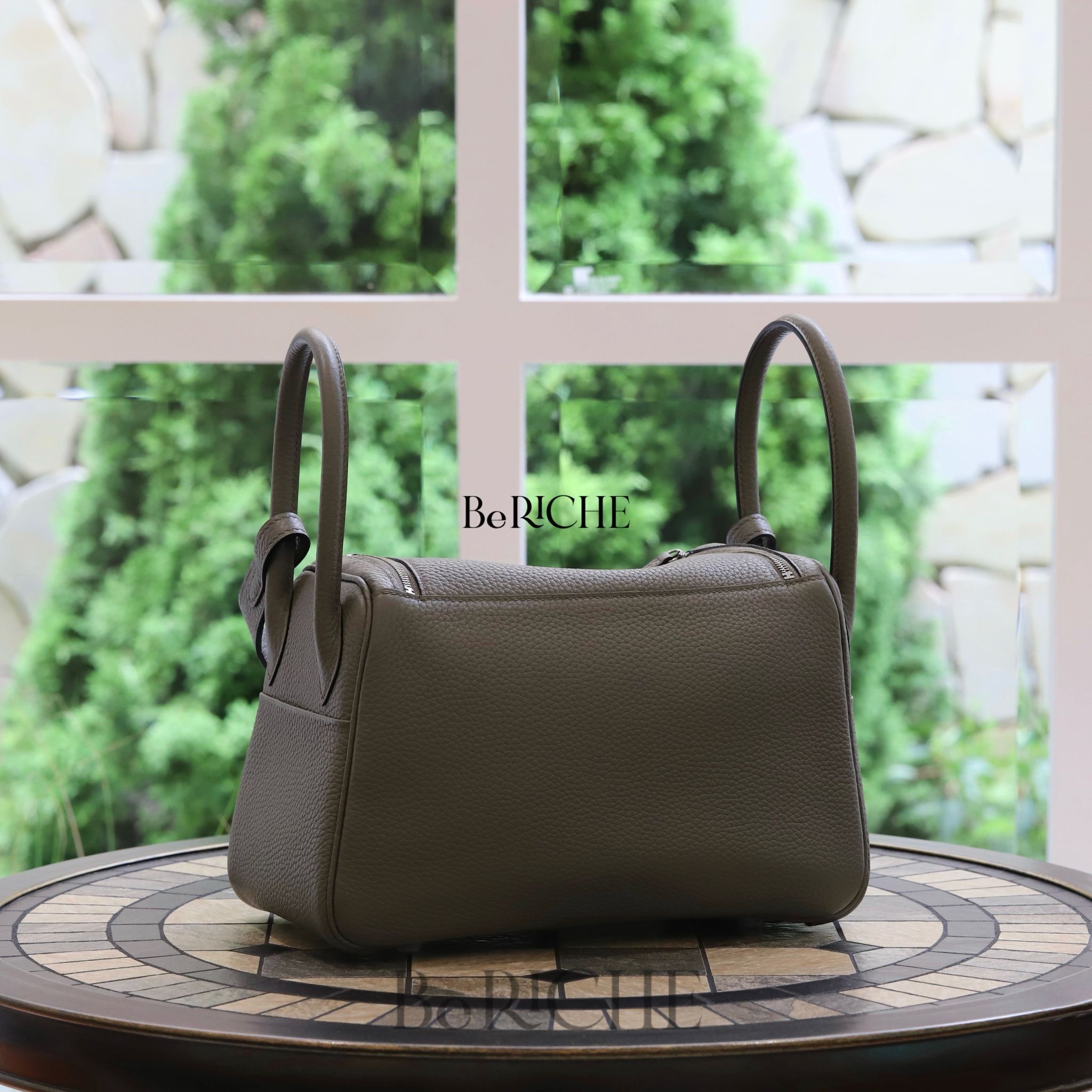 Lindy 26 Clemence Leather Gris Meyer PHW