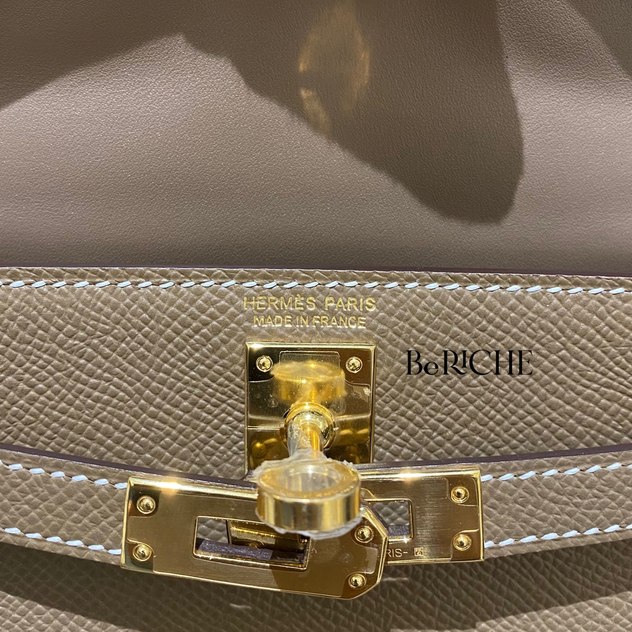 Kelly Mini K20 Epsom Etoupe GHW