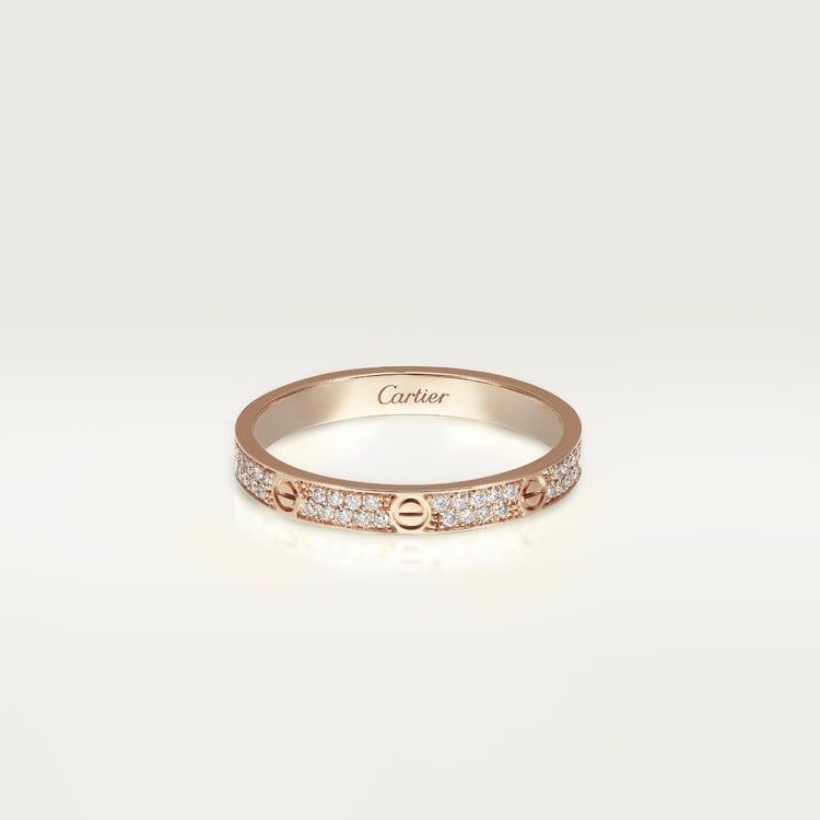 Cartier love ring small, diamond