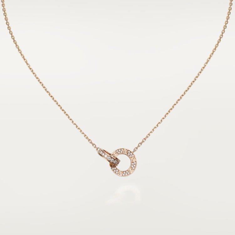 Cartier love Necklace Diamond Paved