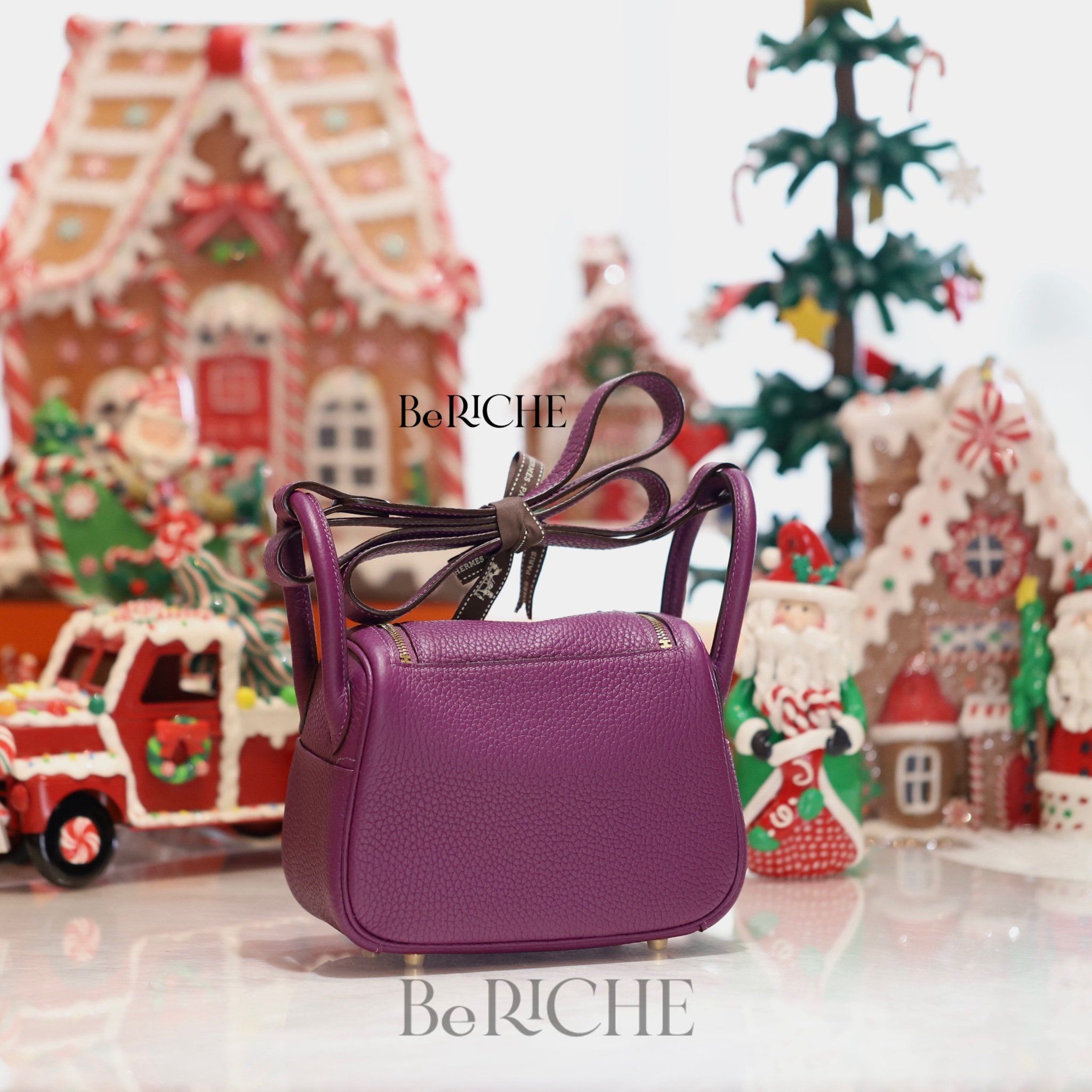 Mini Lindy 20 Clemence Leather Anemone GHW