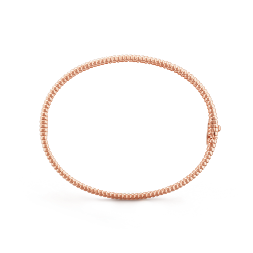 VCA Perlée diamonds bracelet, 1 row, medium model