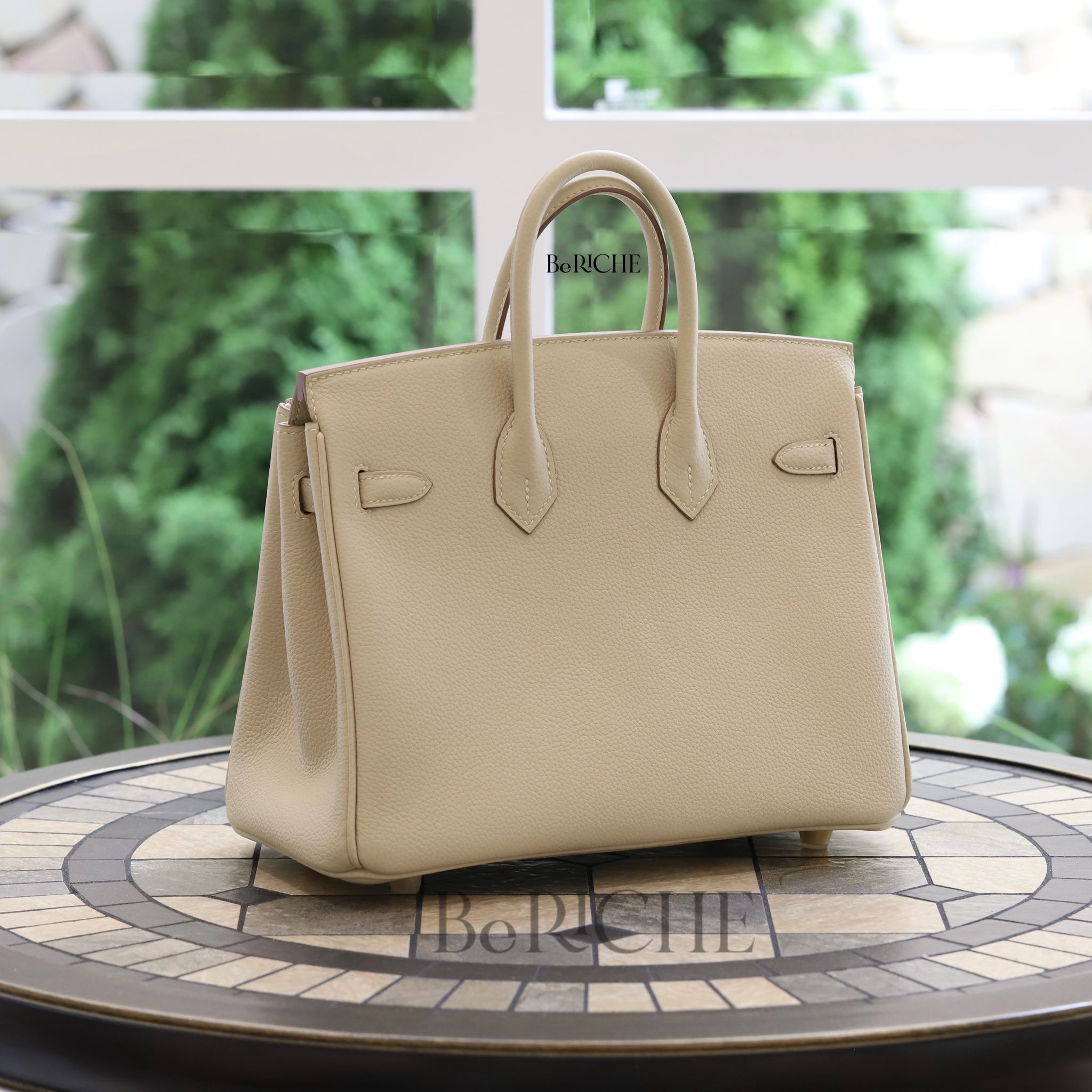 Birkin B25 Togo Craie GHW