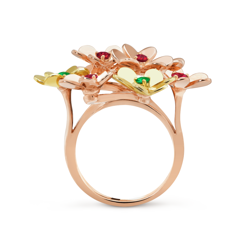 VCA Frivole ring, 8 flowers