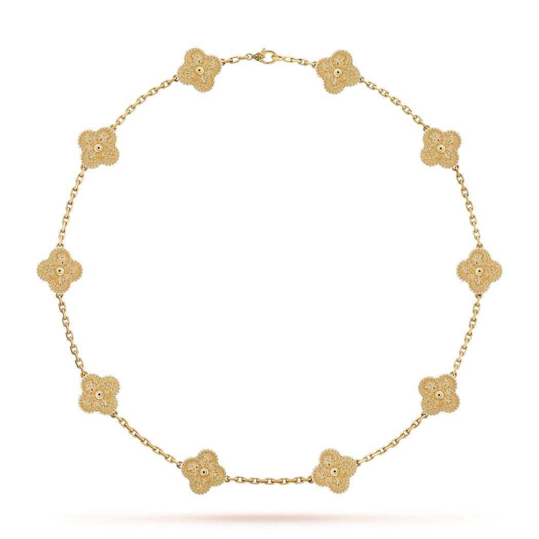 VCA Vintage Alhambra necklace, 10 motifs