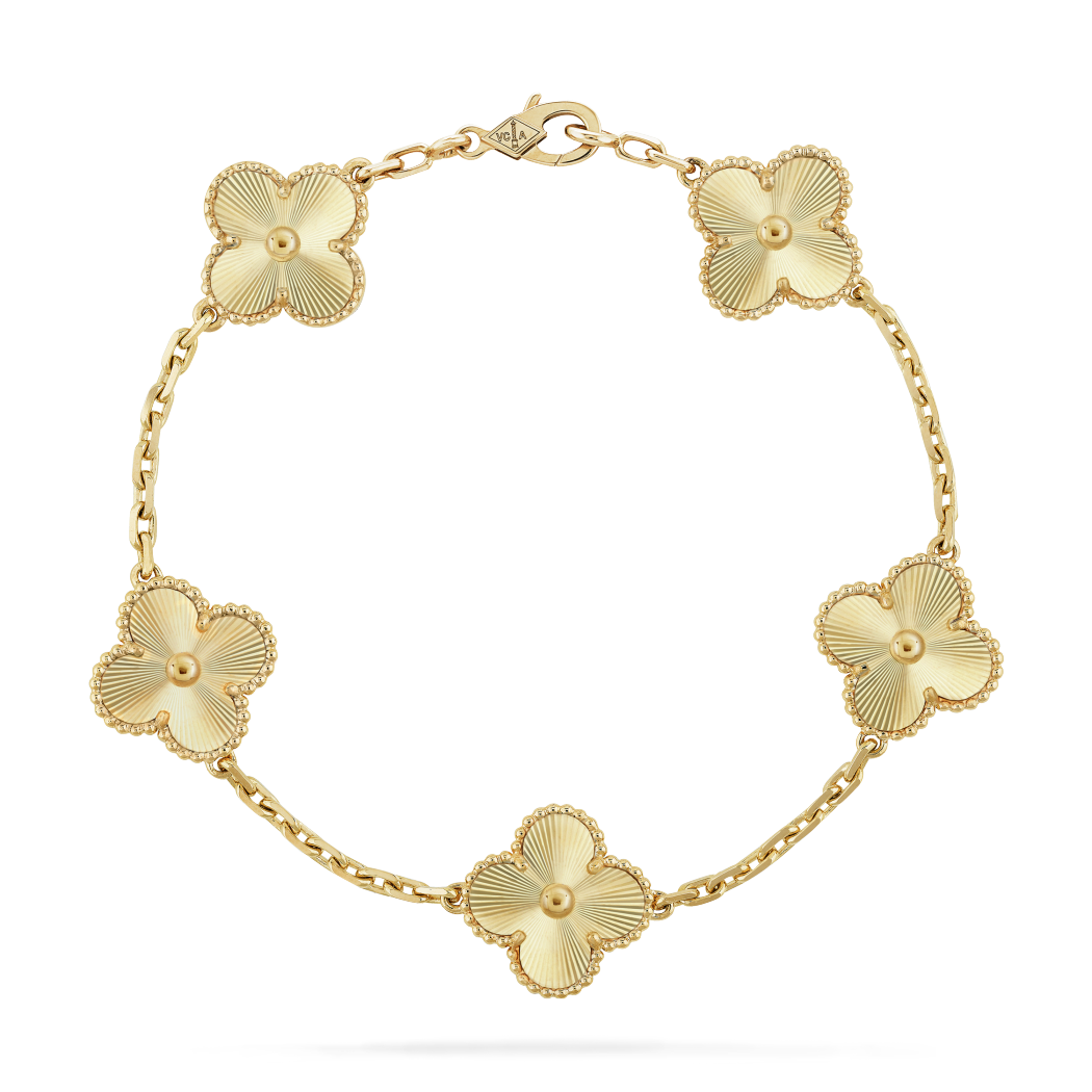 VCA vintage alhambra bracelet, 5 motifs