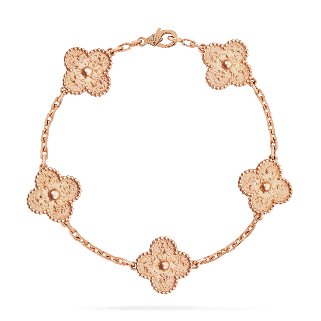 VCA vintage alhambra bracelet, 5 motifs