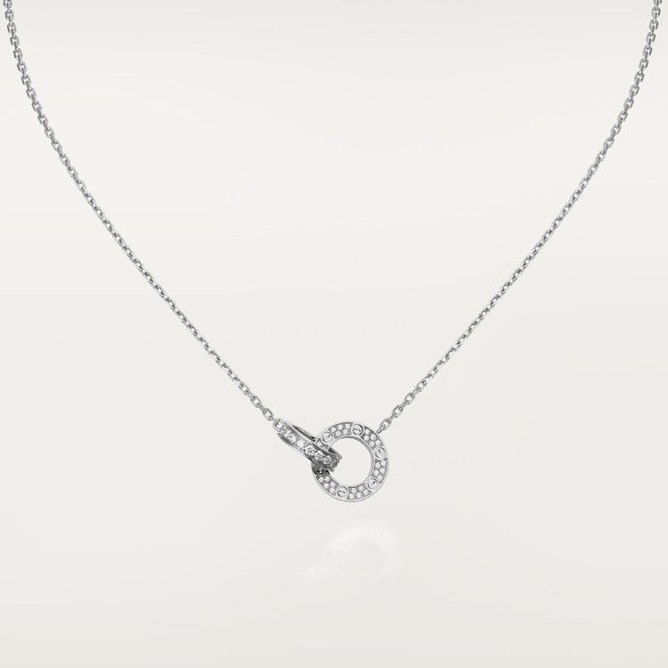 Cartier love Necklace Diamond Paved