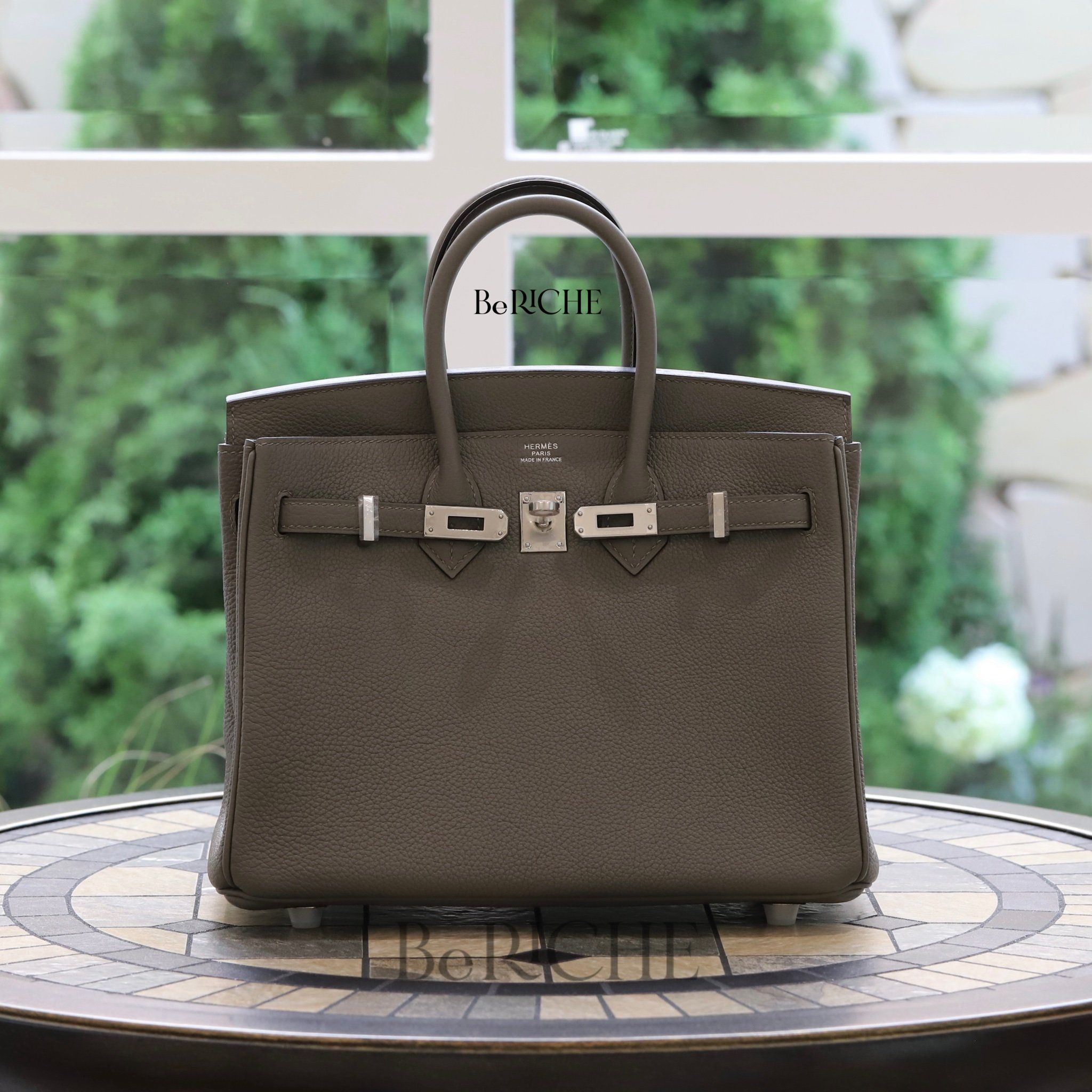 Birkin B25 Togo Gris Meyer PHW