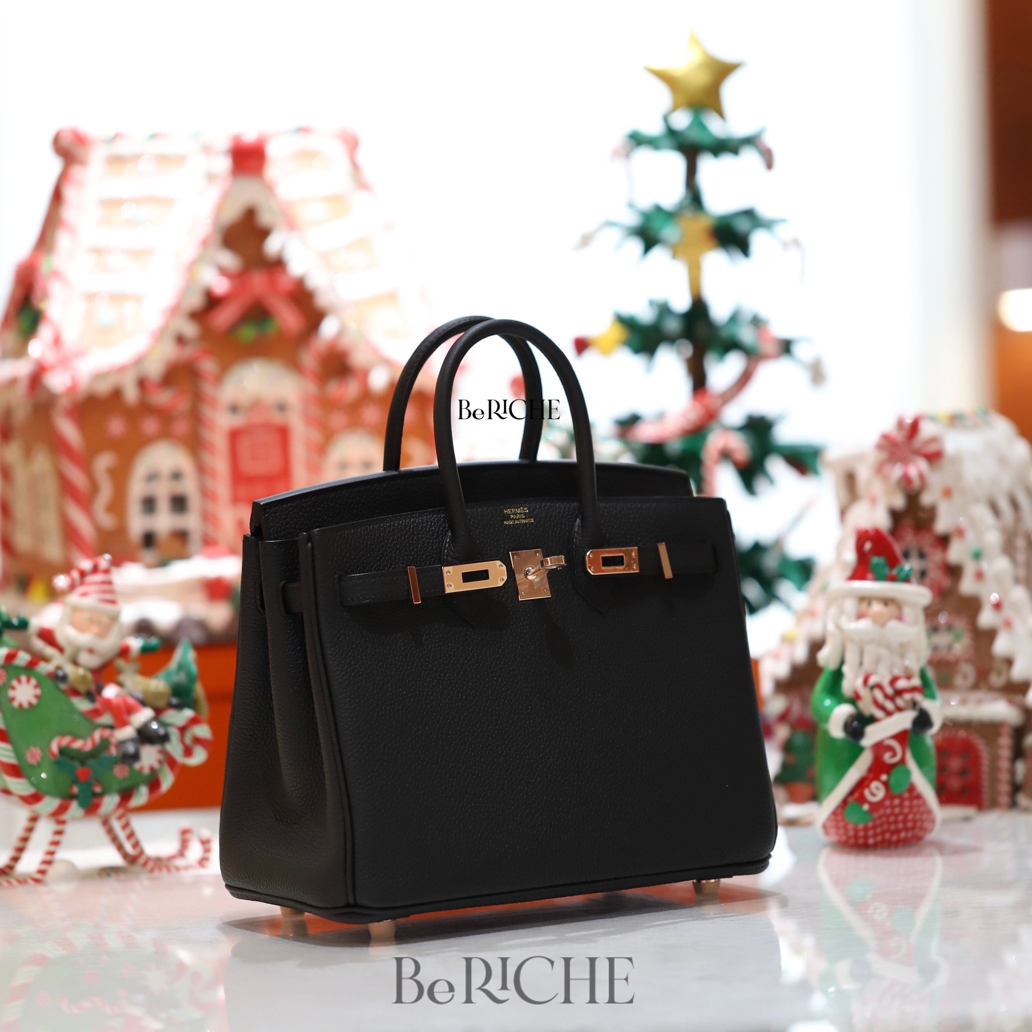 Birkin B25 Togo Noir Black RGHW