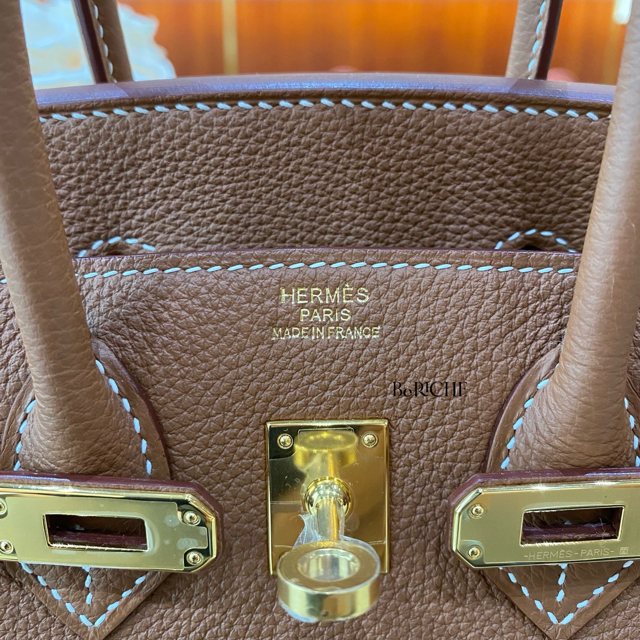 Birkin B25 Togo Gold GHW