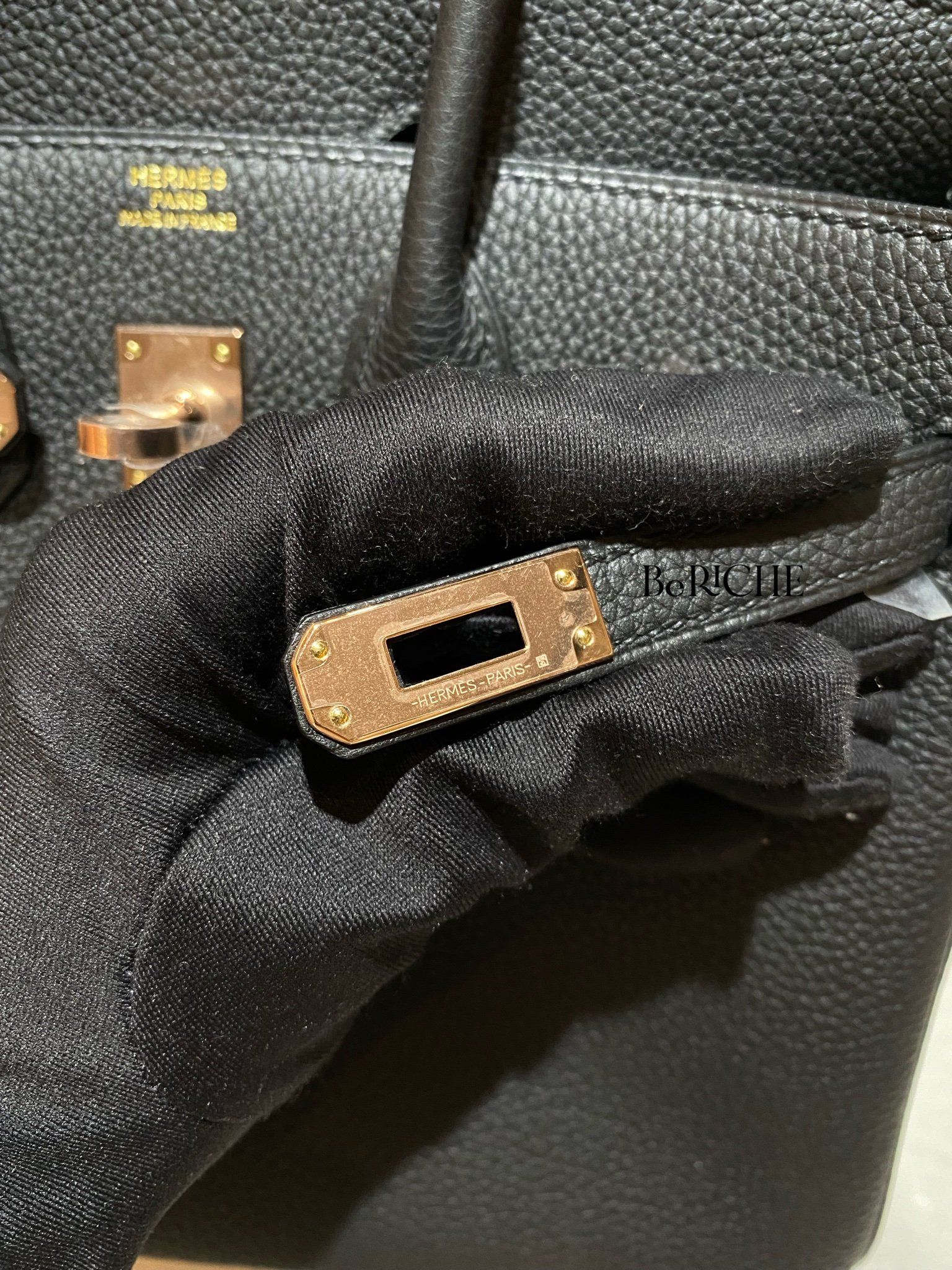 Birkin B25 Togo Noir Black RGHW