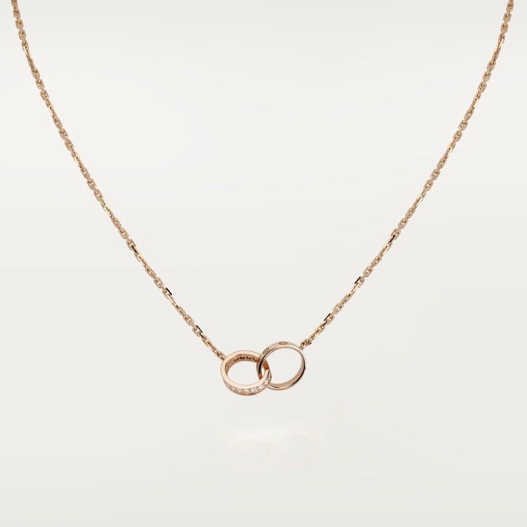 Cartier love necklace, diamonds