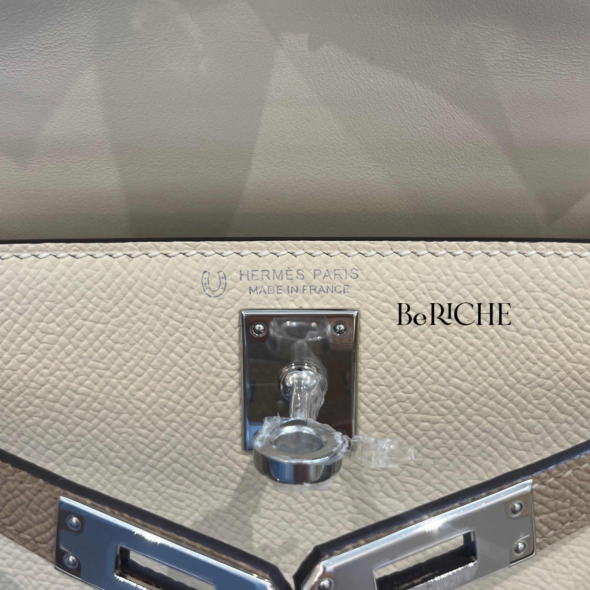Kelly Mini Hss K20 Epsom Bicolor Carie/ Chai PHW