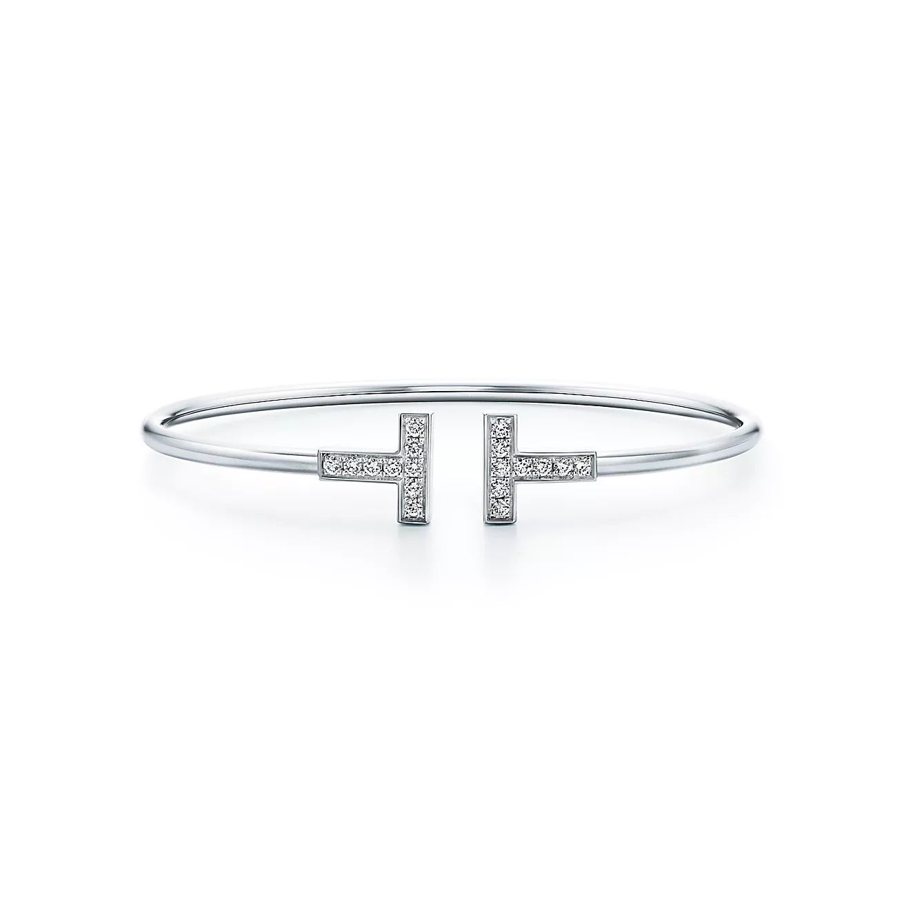 Tiffany T Diamond Wire Bracelet