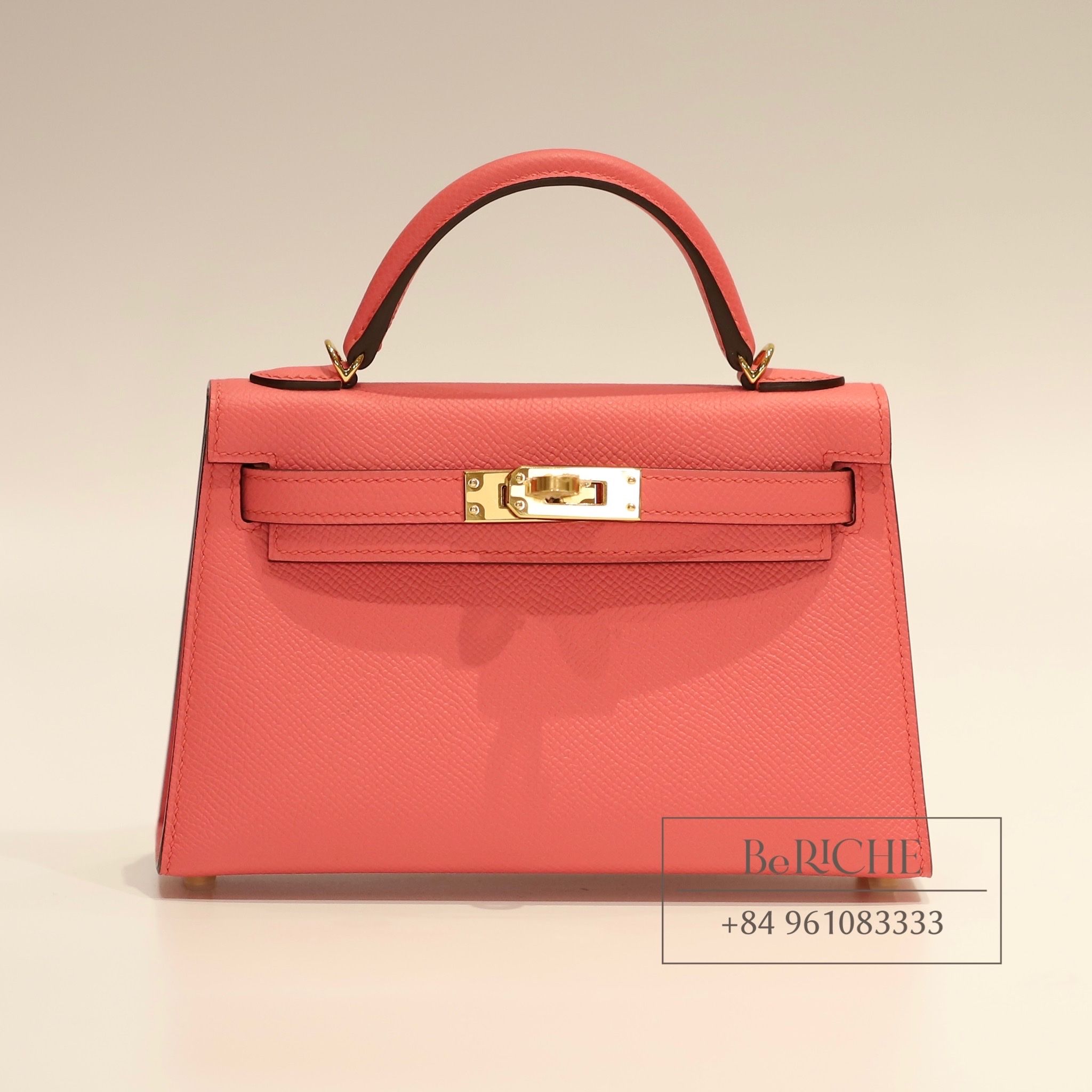 Kelly Mini K20 Epsom Rose Azalle