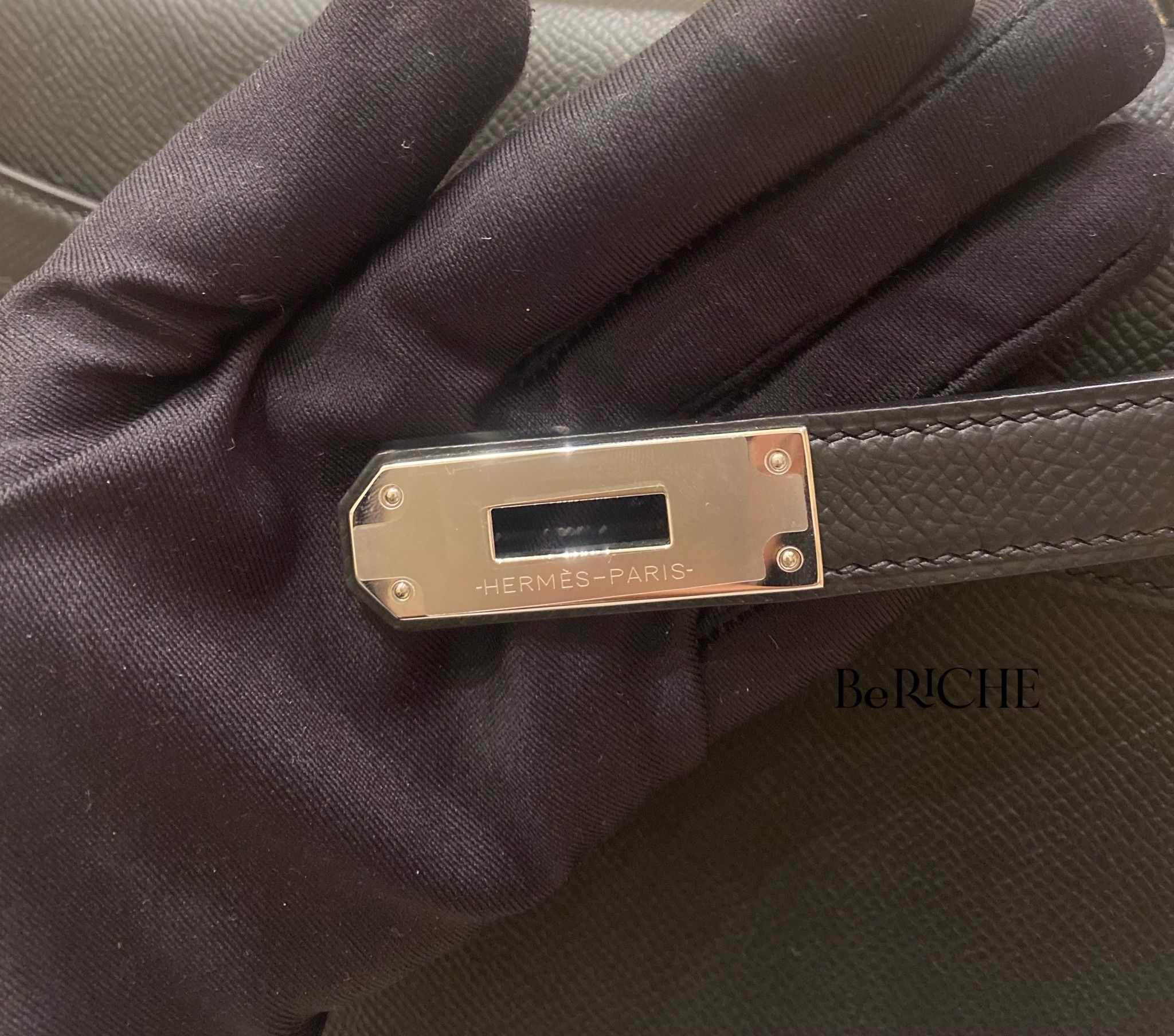 Kelly K28 Black Epsom PHW