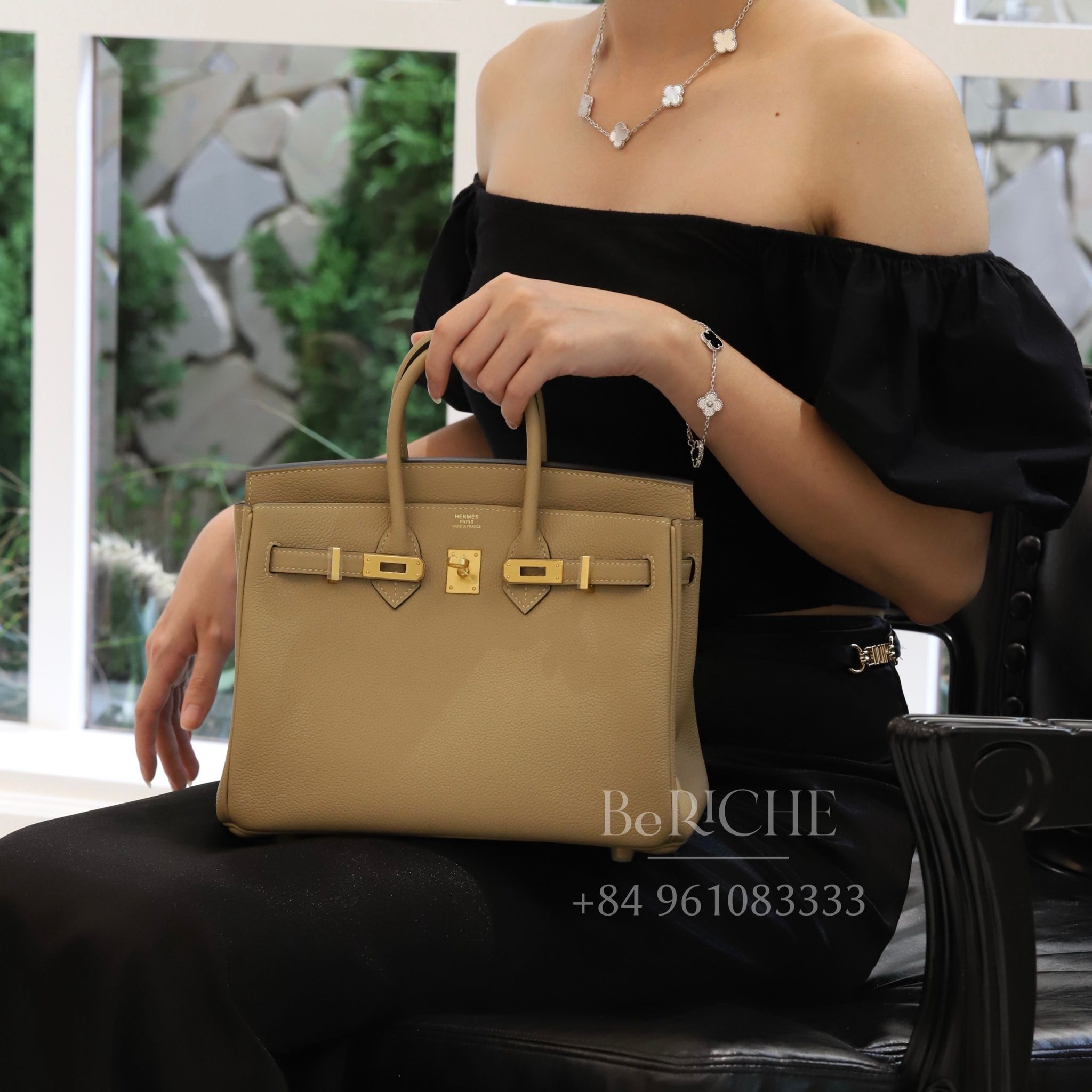 Birkin B25 Togo Trench GHW