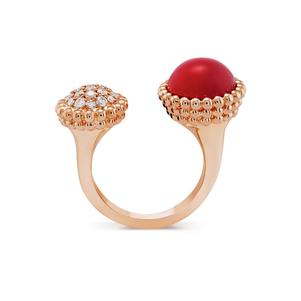 VCA Perlée couleurs Between the Finger ring