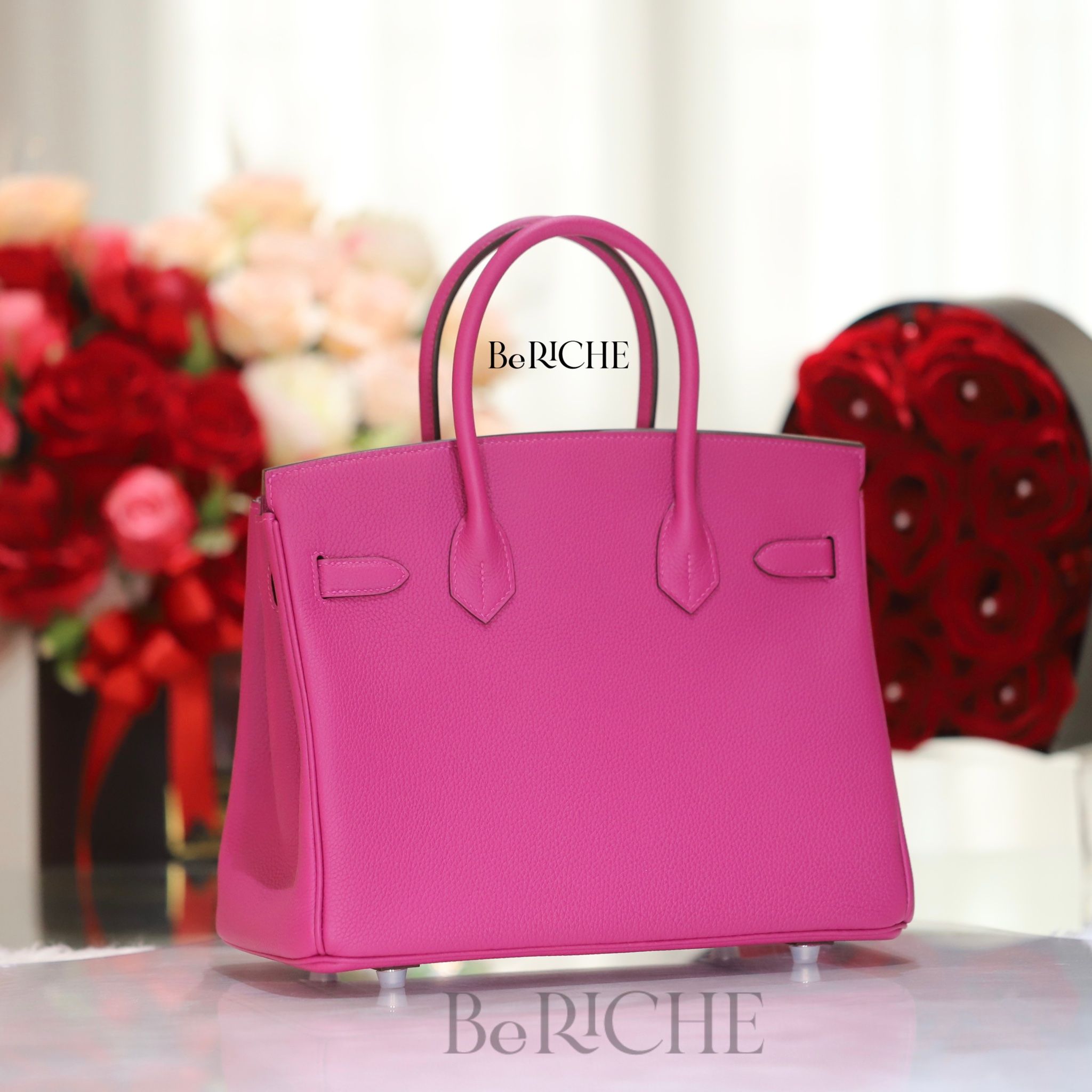 Birkin B30 Togo Rose Pourple PHW