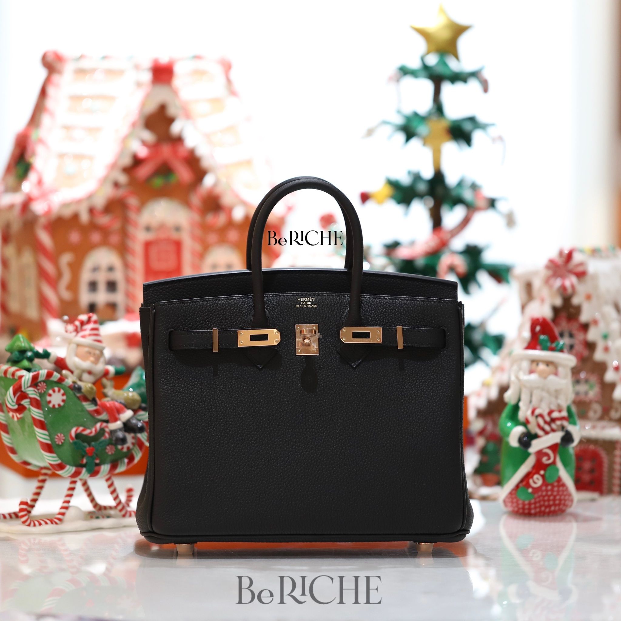 Birkin B25 Togo Noir Black RGHW
