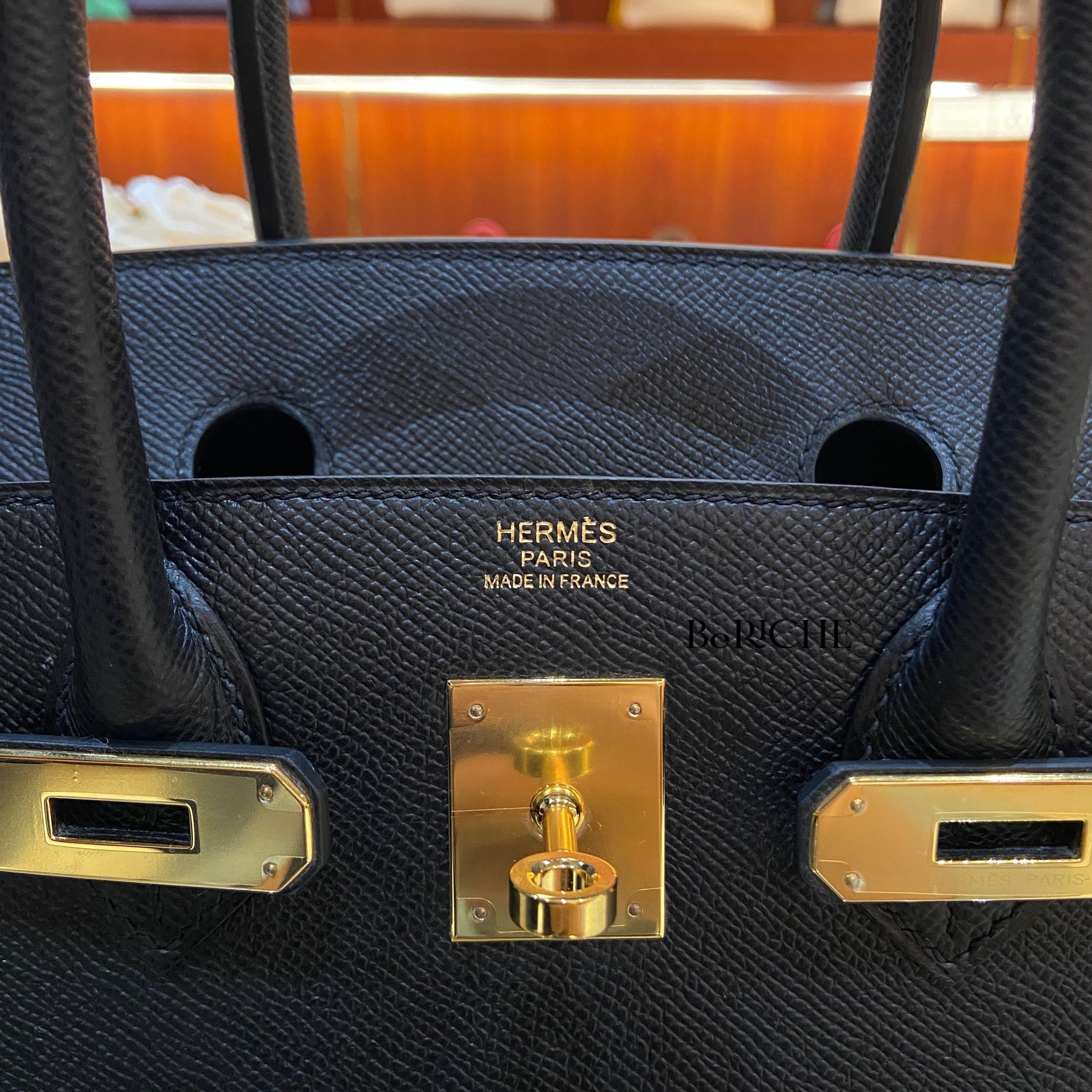 Birkin B30 Sellier Epsom Black GHW