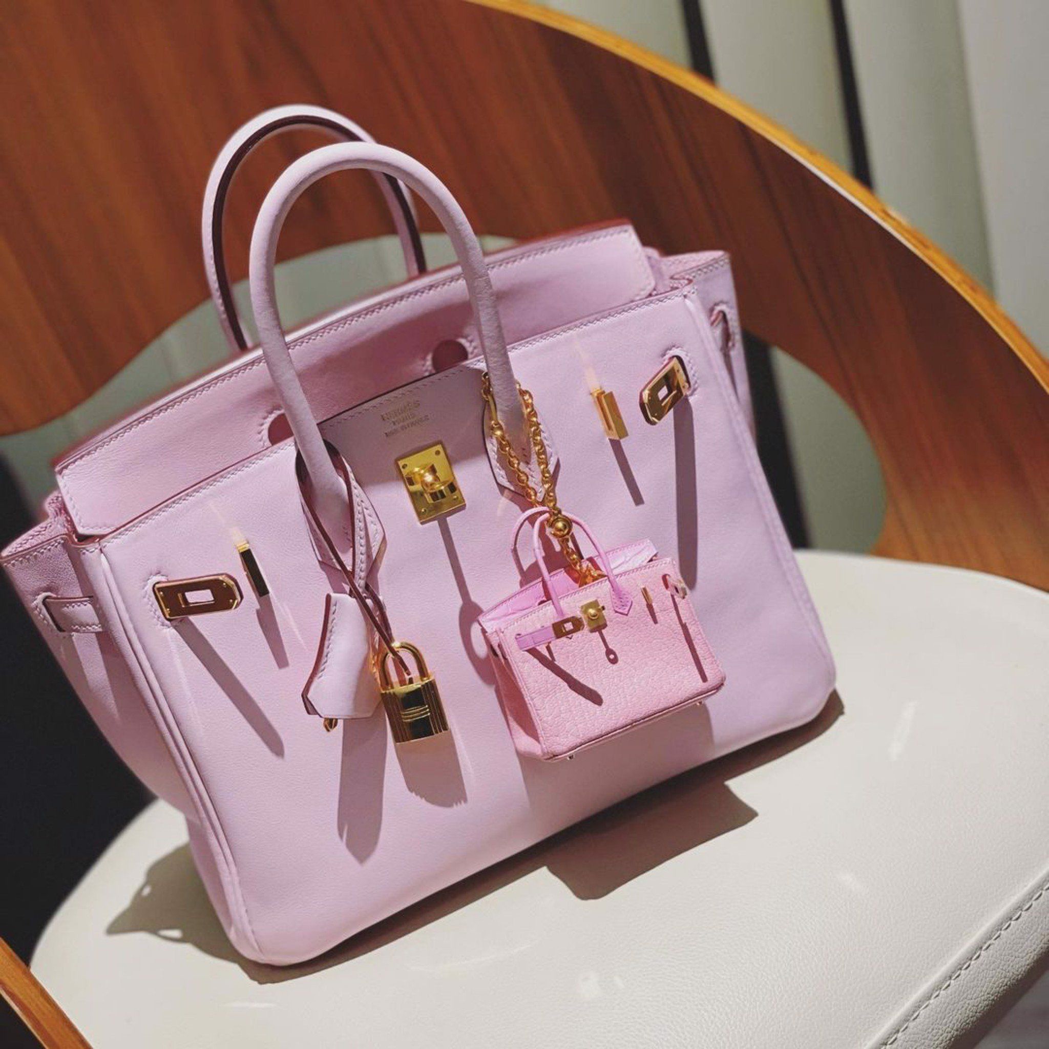 Birkin B25 Swift Rose Sakura GHW
