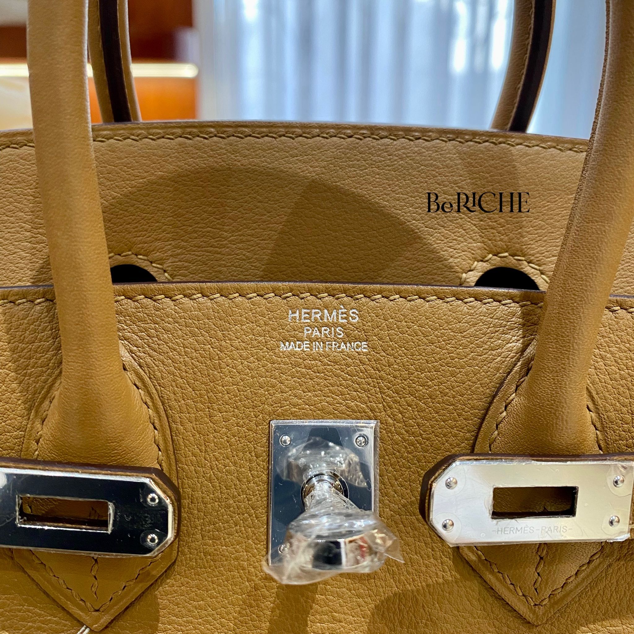Birkin B25 Biscuit In & Out Limited Edition Swift PHW