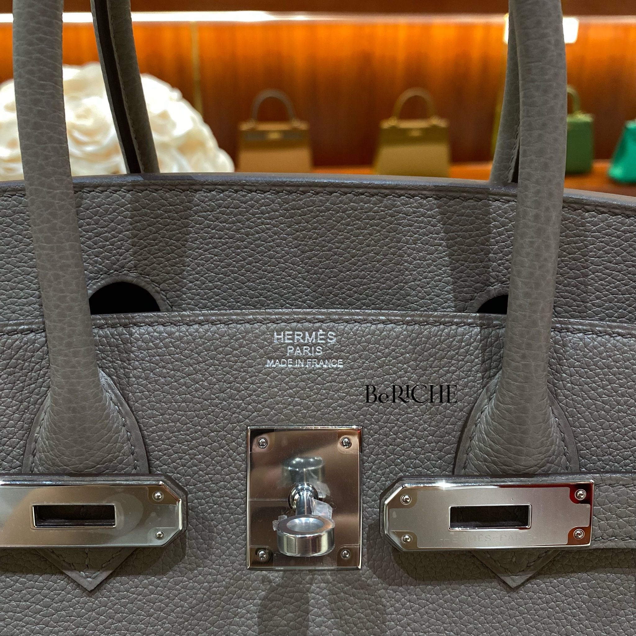 Birkin B30 Togo Gris Asphalt PHW