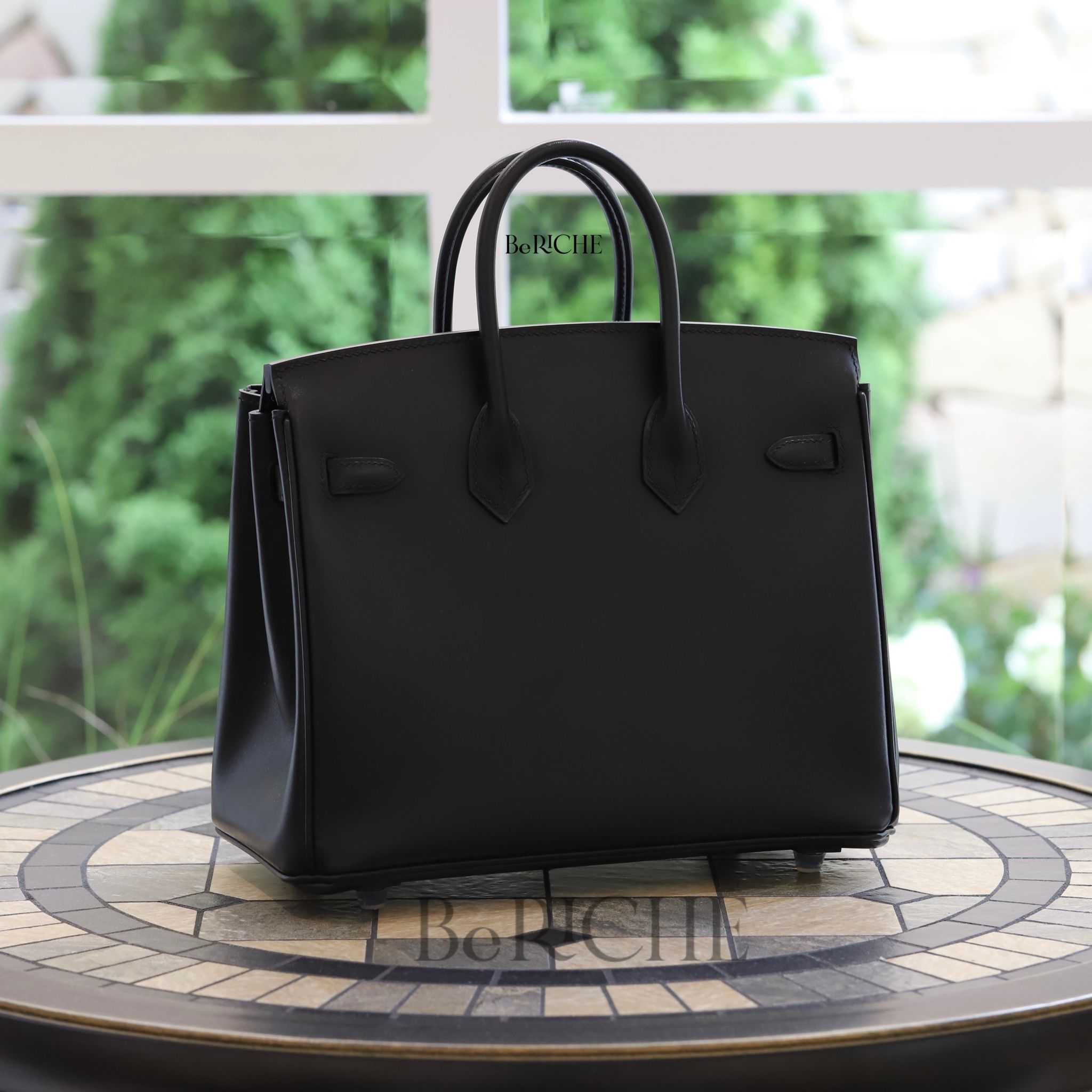 Birkin B25 Boxcalf Soblack