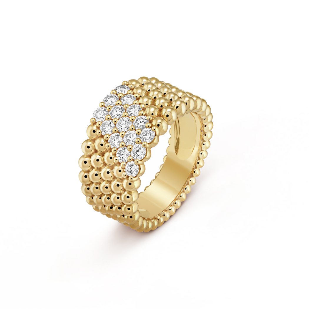 VCA Perlée couleurs ring, 5 rows