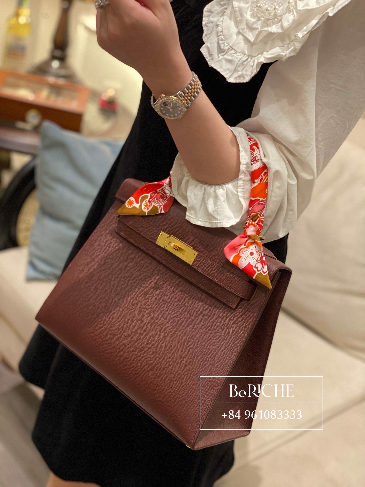 Kelly K28 Epsom Bordeaux GHW
