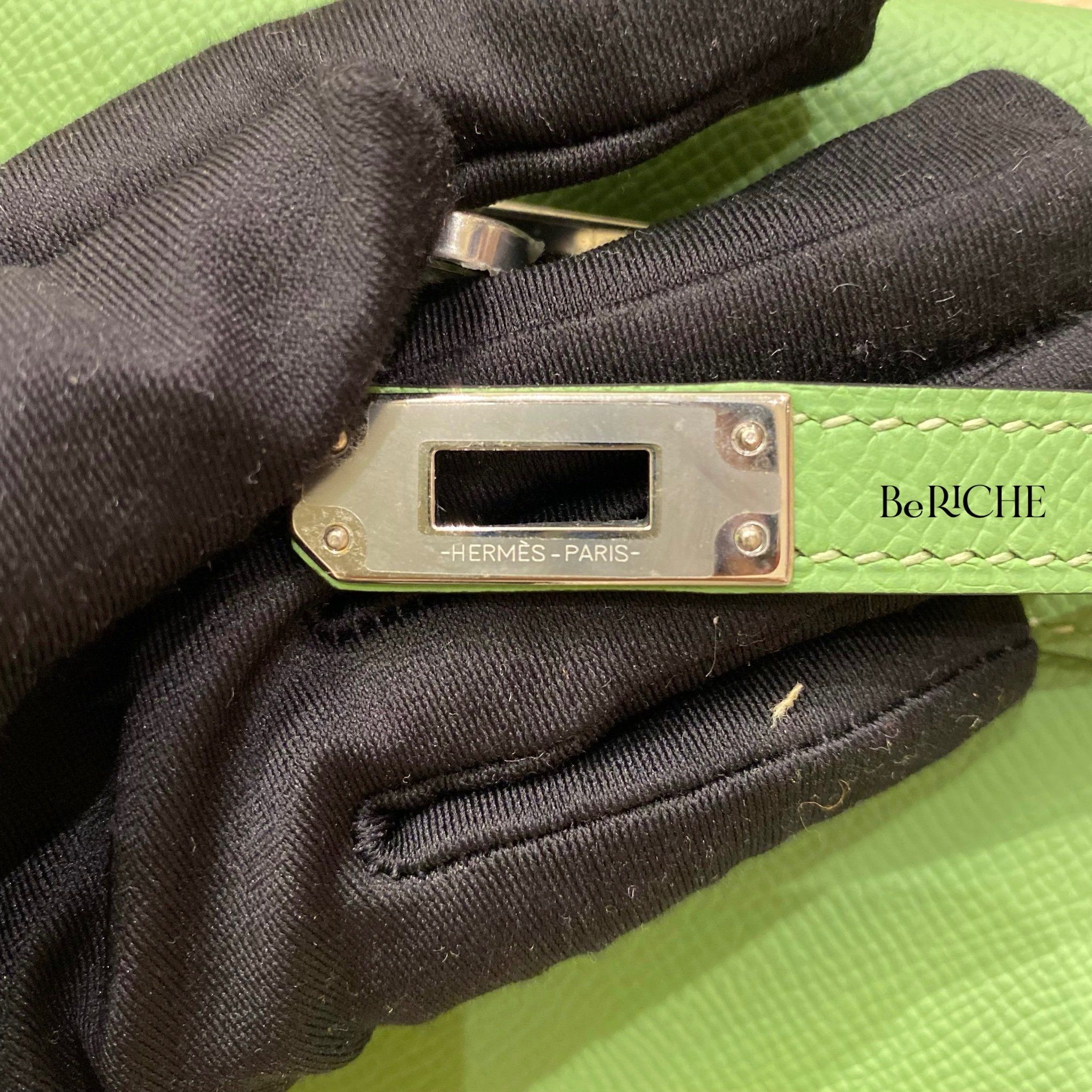 Kelly K25 Epsom Vert Criquet PHW