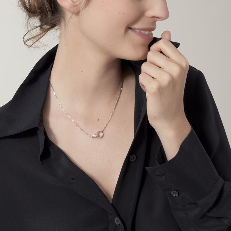 Cartier love necklace, diamonds