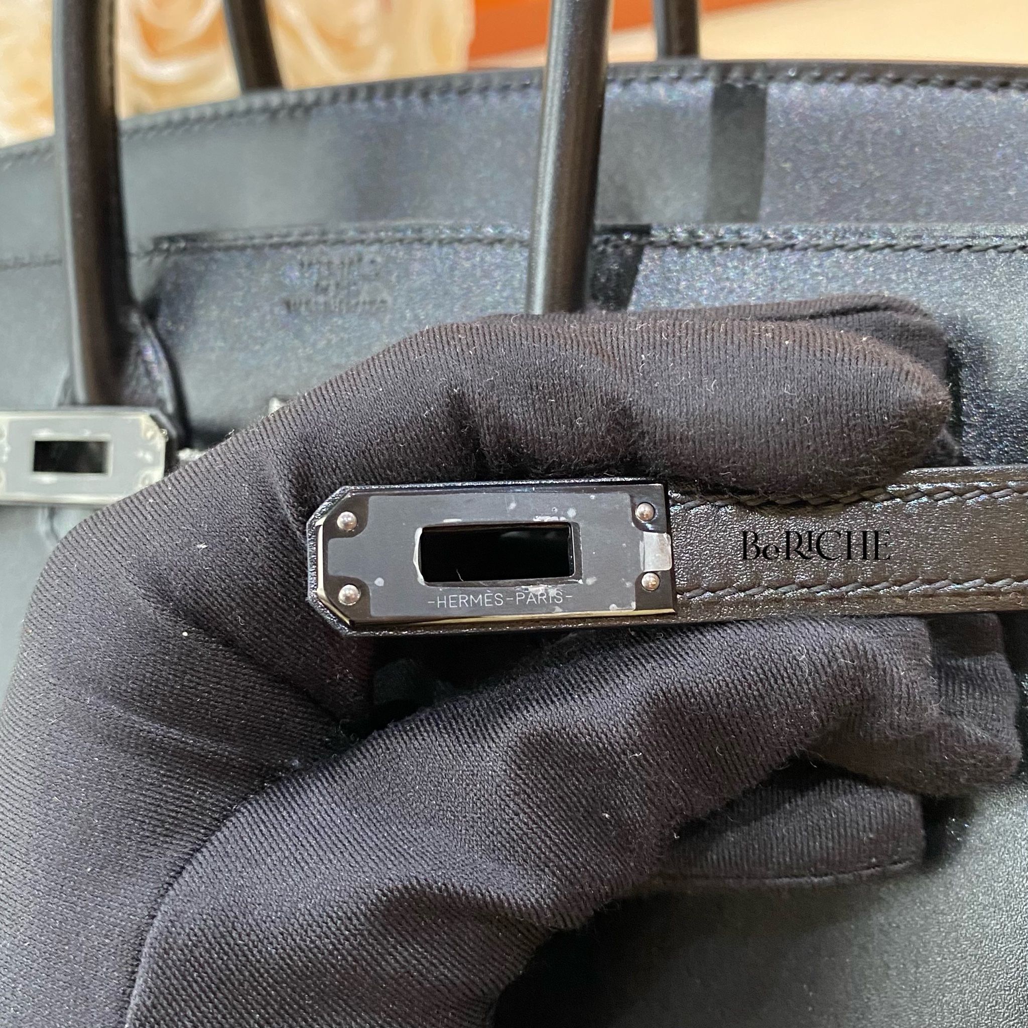 Birkin B25 Boxcalf Soblack