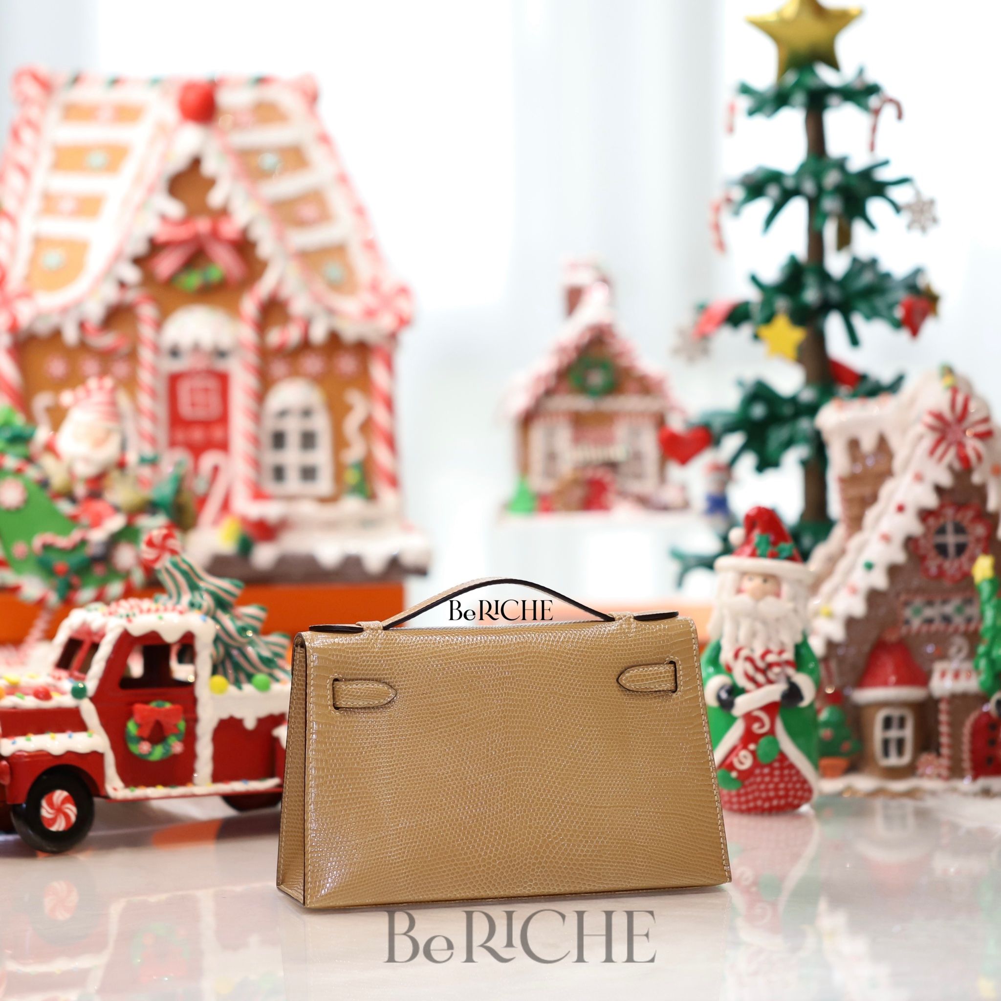 Kelly Pochette KP22 Lizard Ficell GHW