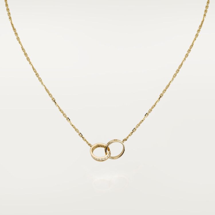 Cartier love necklace, diamonds