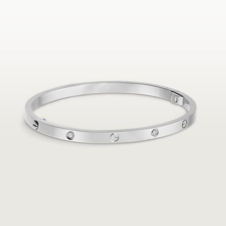 Cartier love bracelet small, 6 diamond