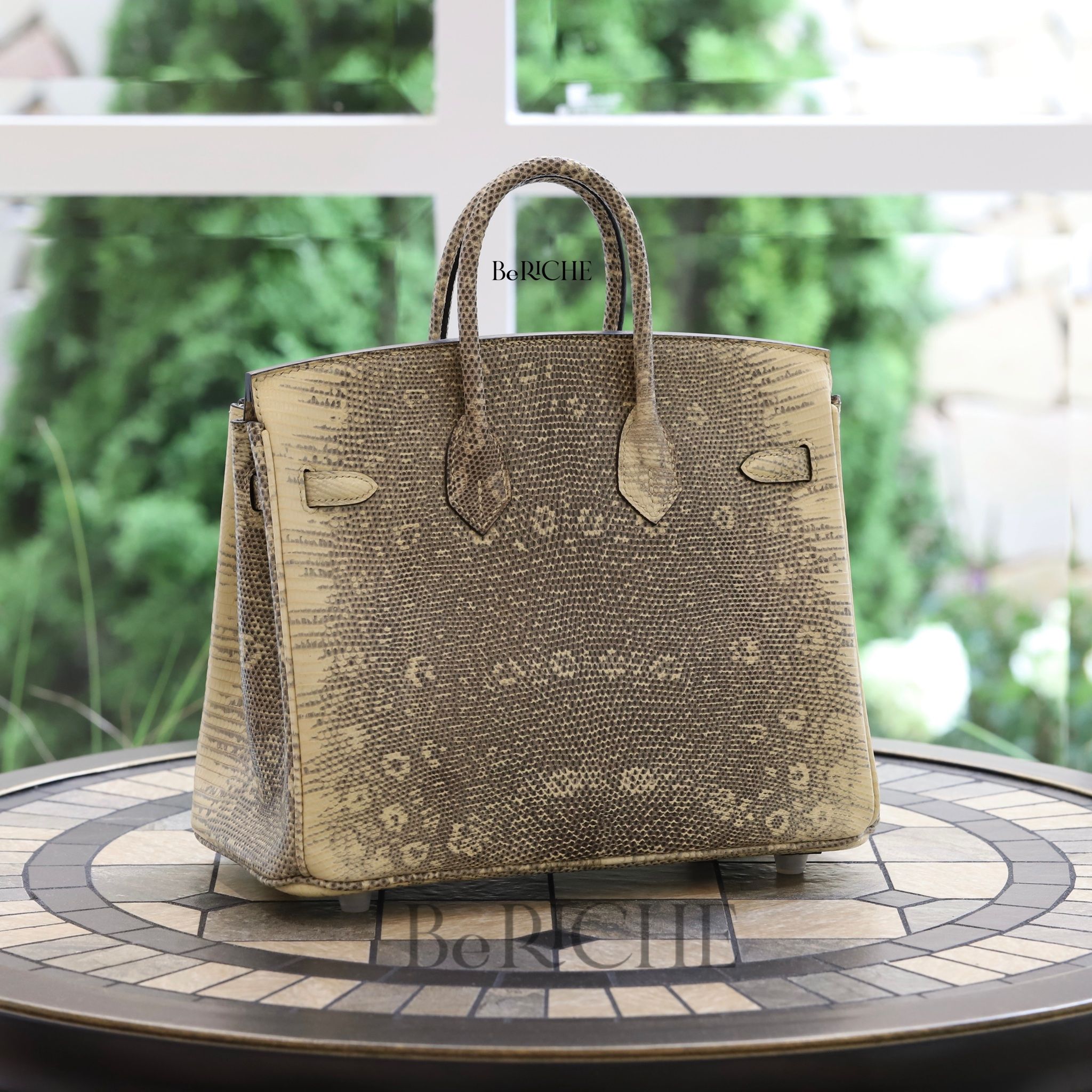 Birkin B25 Lizard Ombre PHW