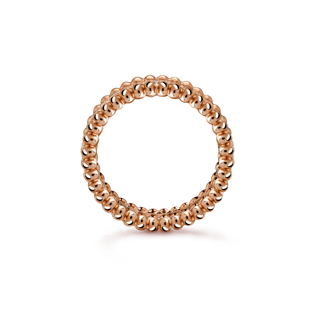 VCA Perlée diamonds ring, 1 row