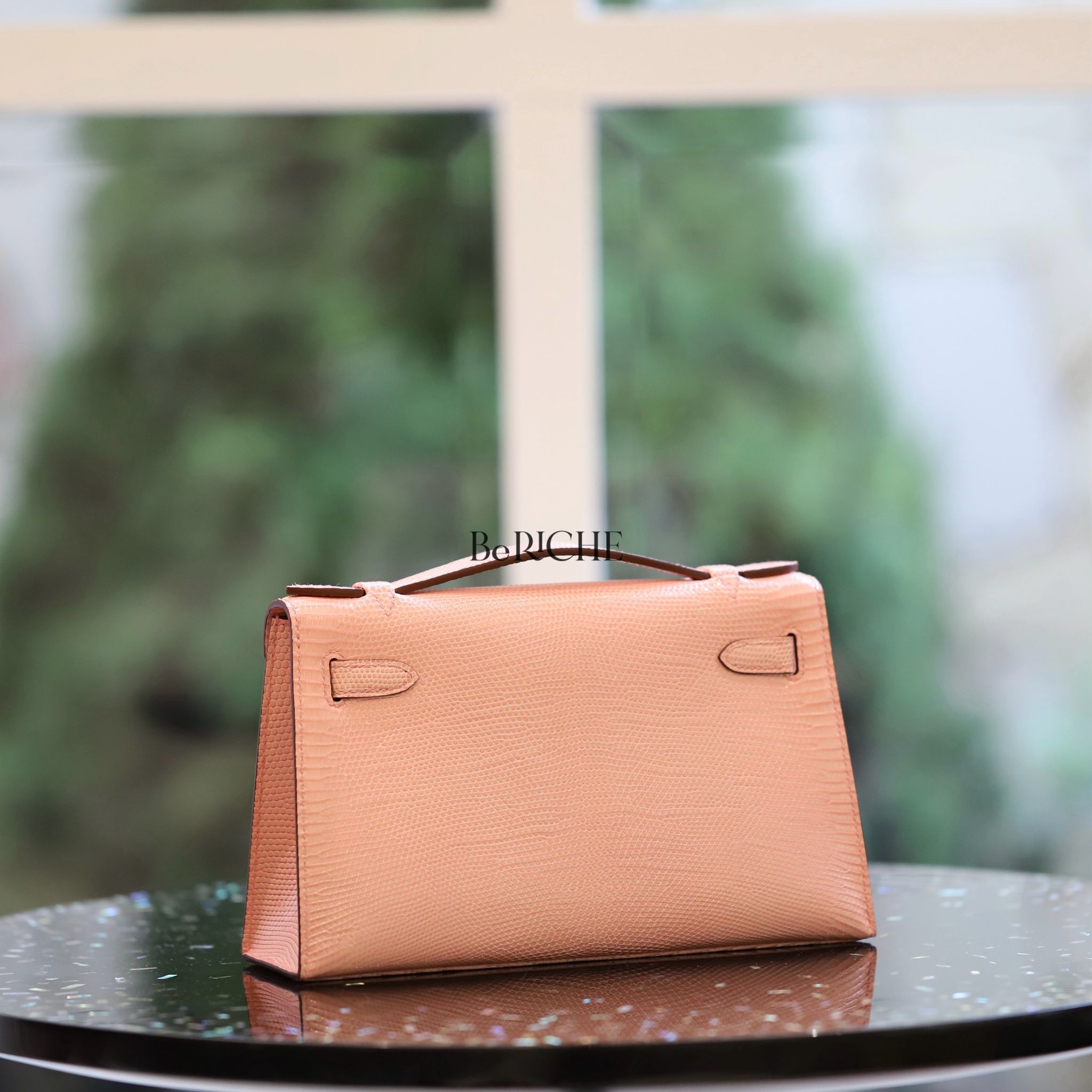 Kelly Pochette KP22 Lizard Pink GHW