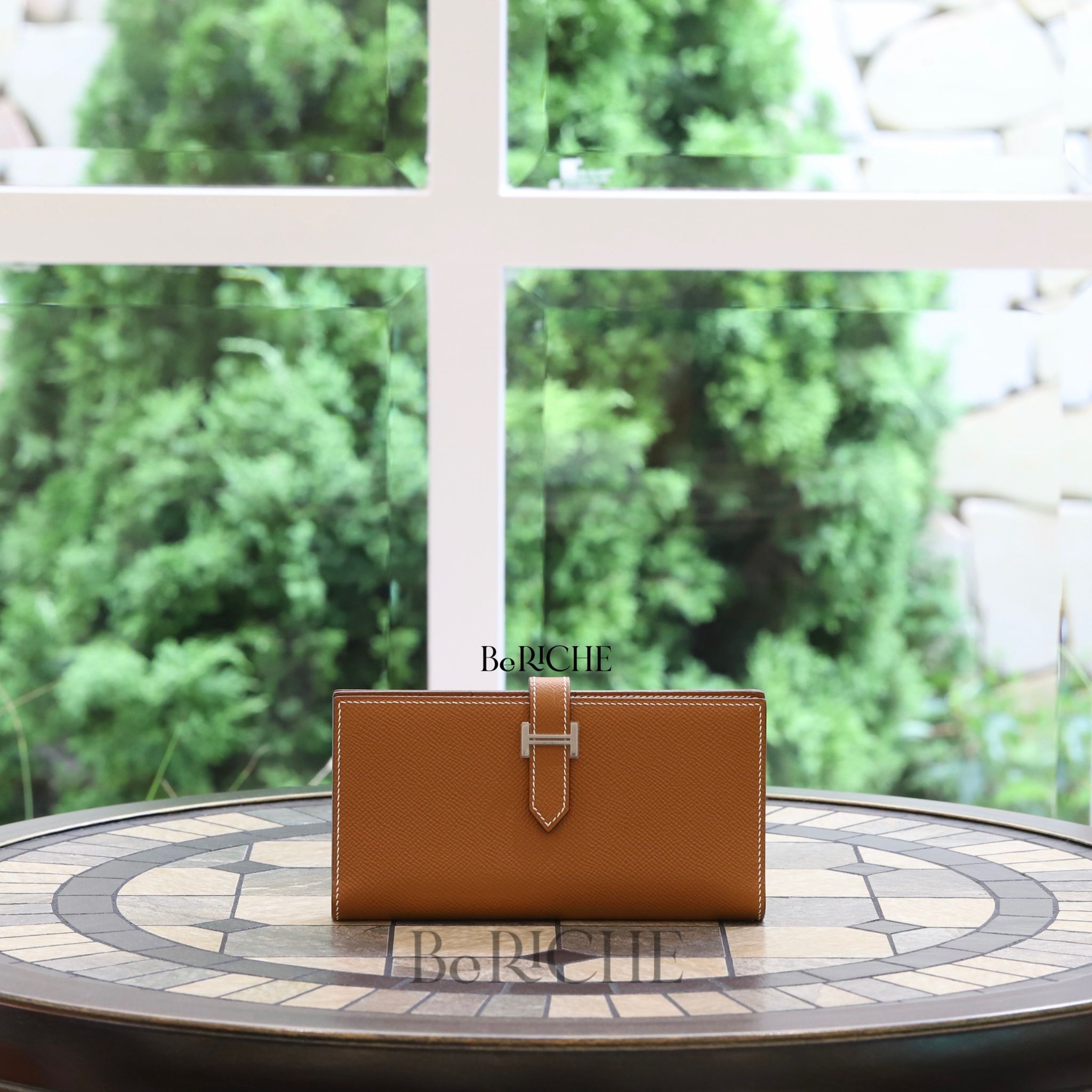 Hermes Bearn Long Wallet Gold PHW