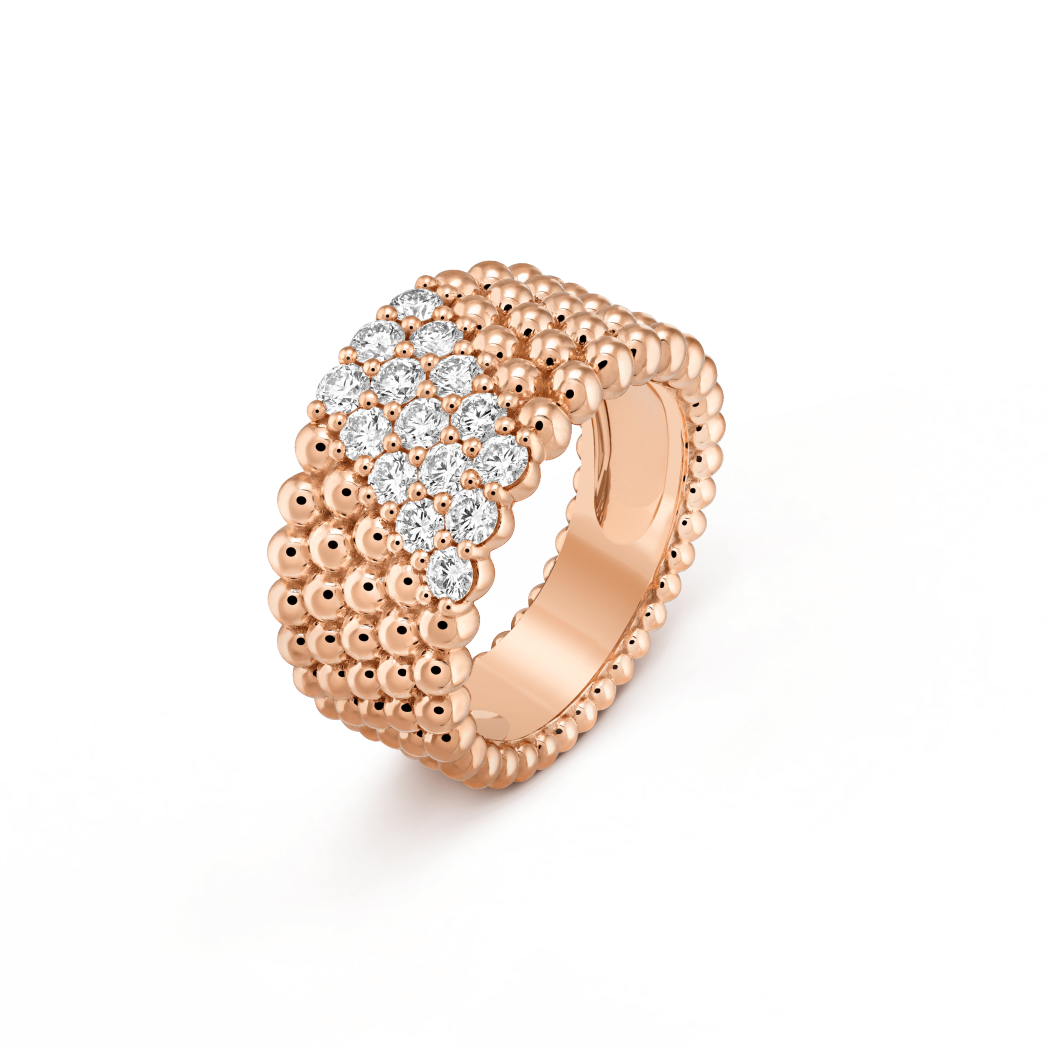 VCA Perlée couleurs ring, 5 rows