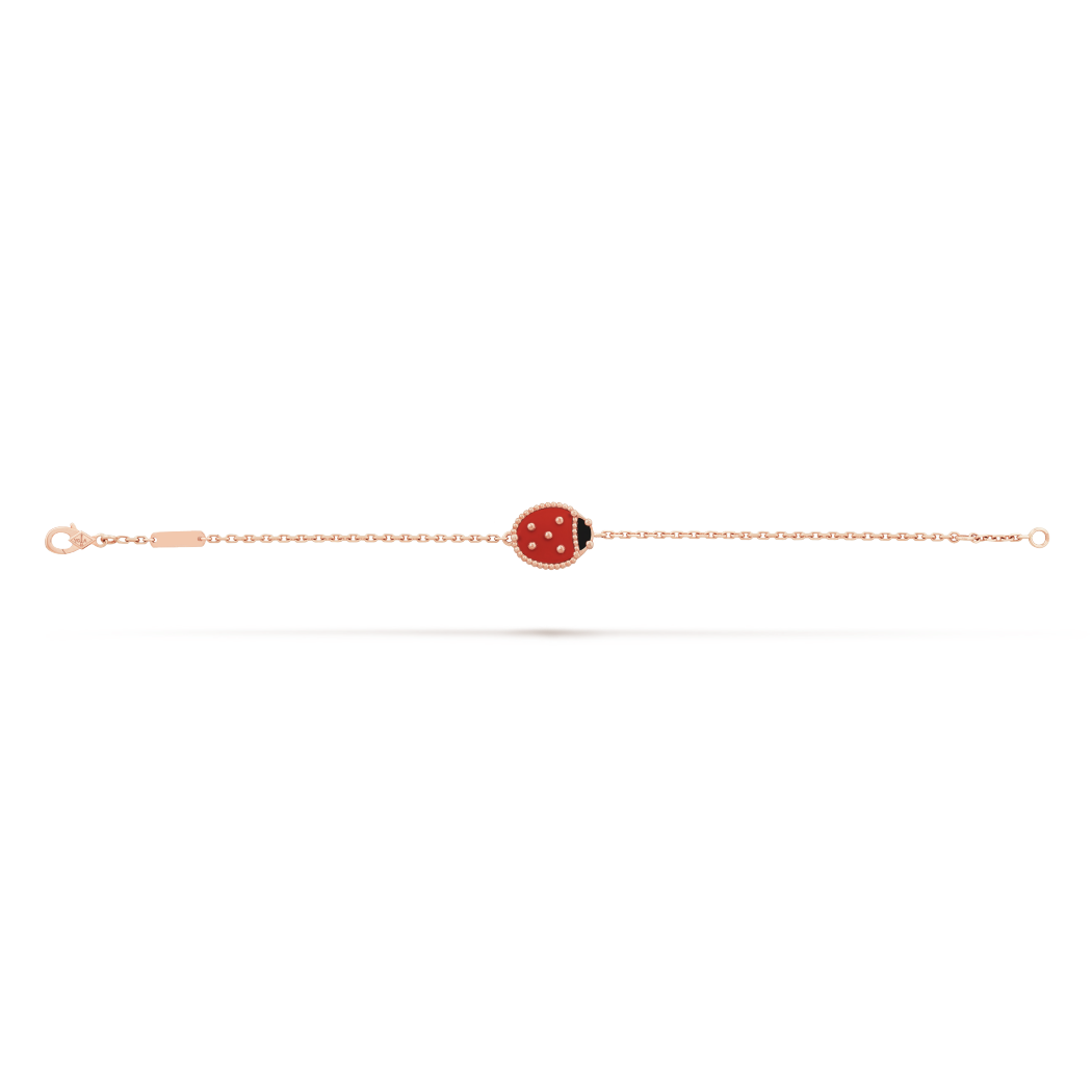 VCA Lucky Spring bracelet, closed wings ladybug